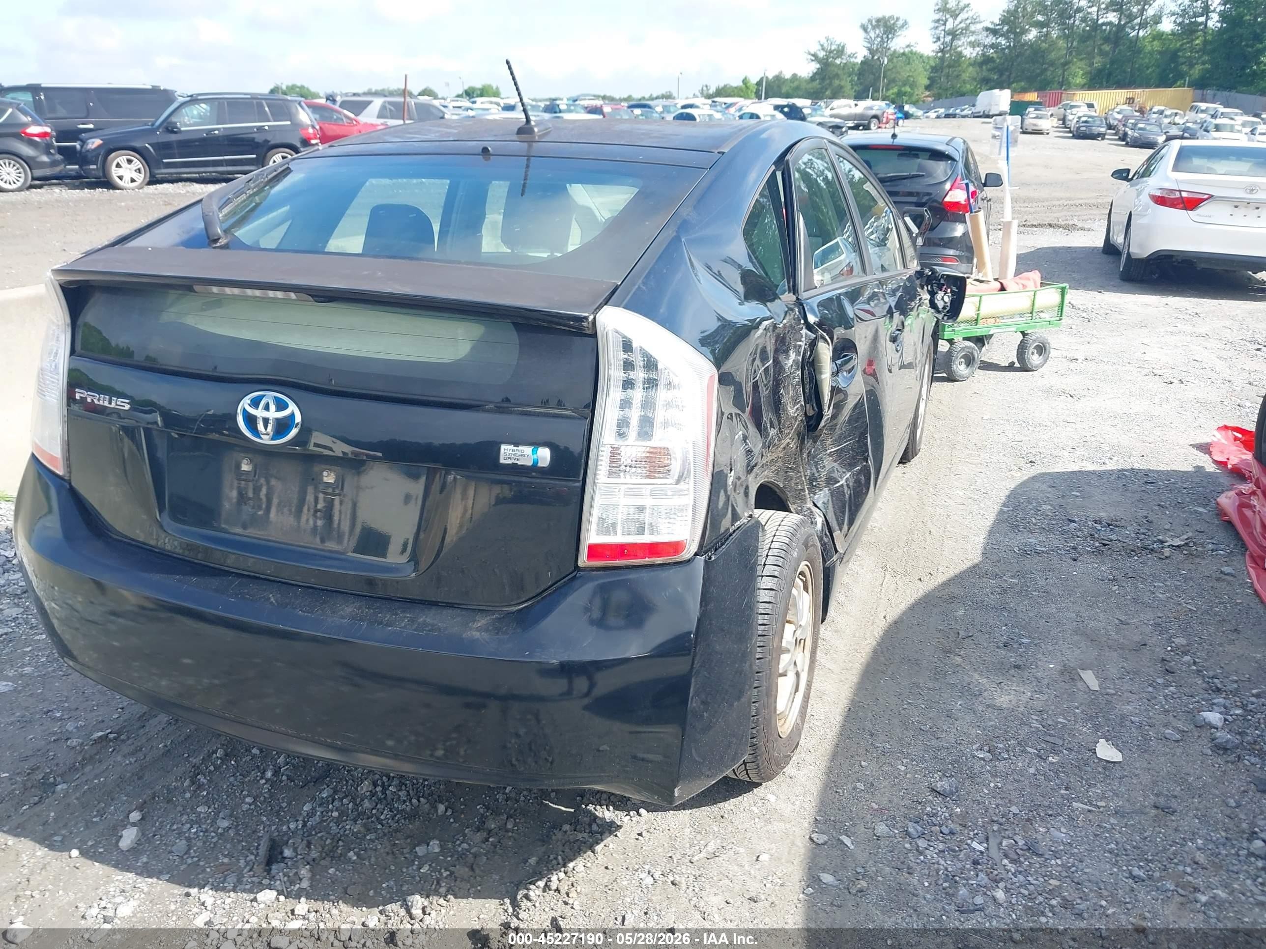 2010 Toyota Prius Iii Black vin: JTDKN3DU6A0235979