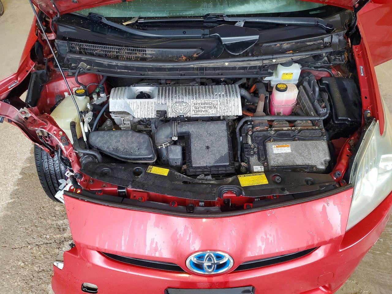 2010 Toyota Prius Iii Red vin: JTDKN3DU6A1257443