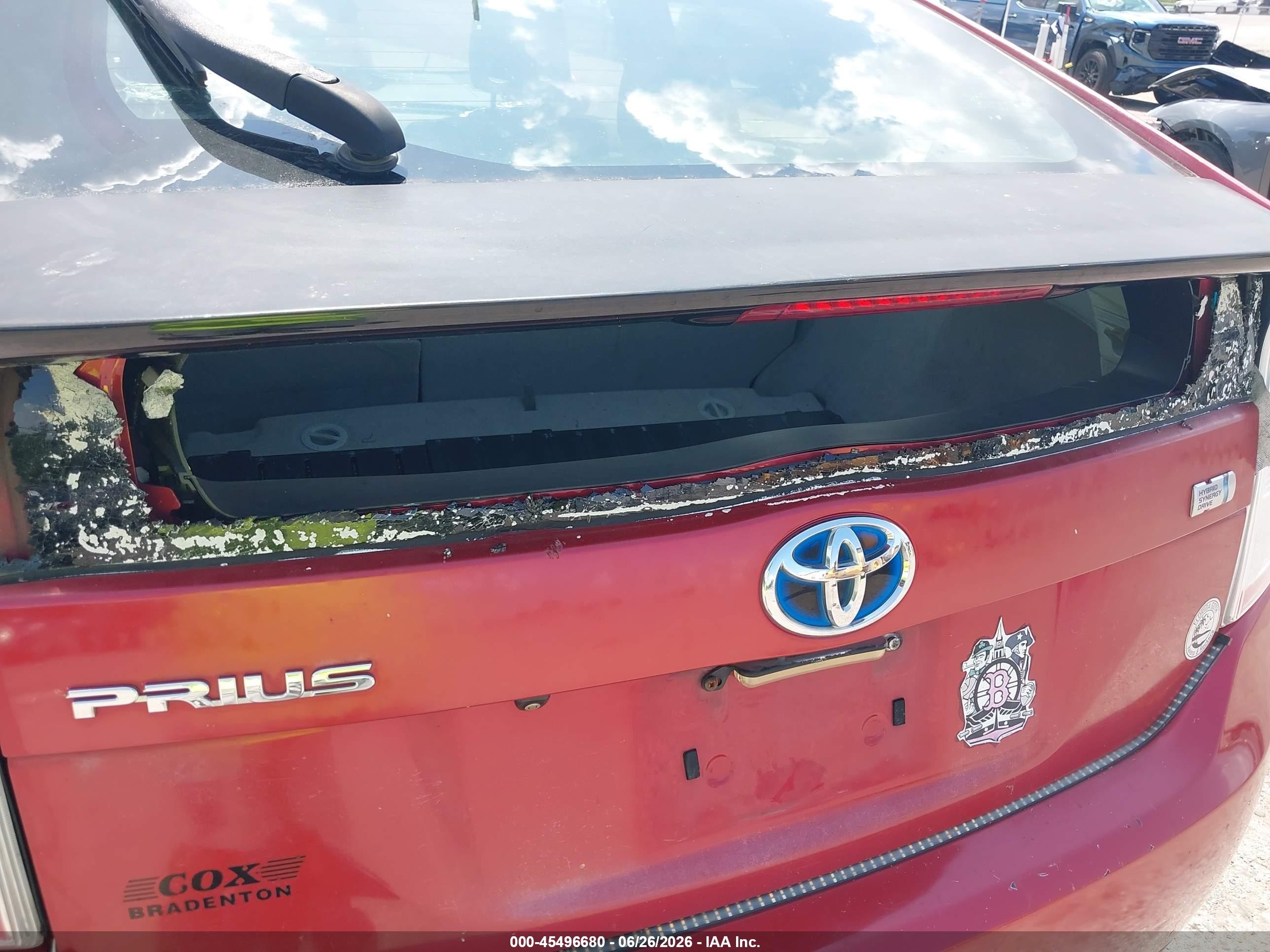 2010 Toyota Prius Iii Красный vin: JTDKN3DU6A5075492