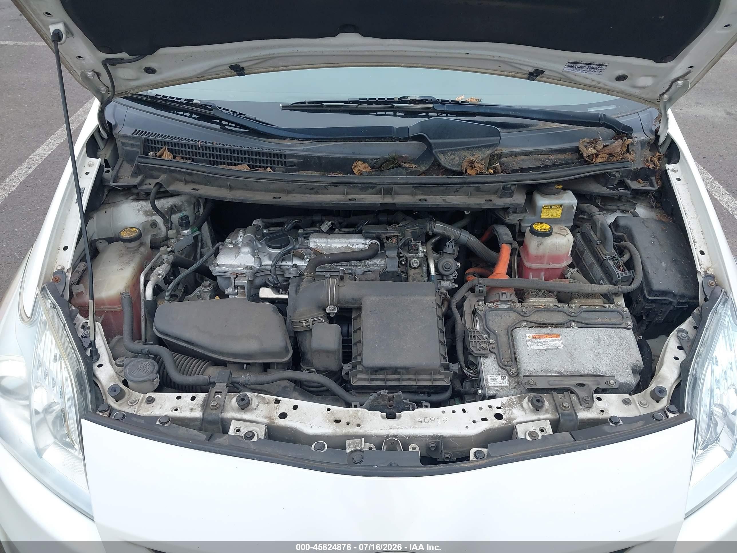 2011 Toyota Prius Two White vin: JTDKN3DU6B0257465