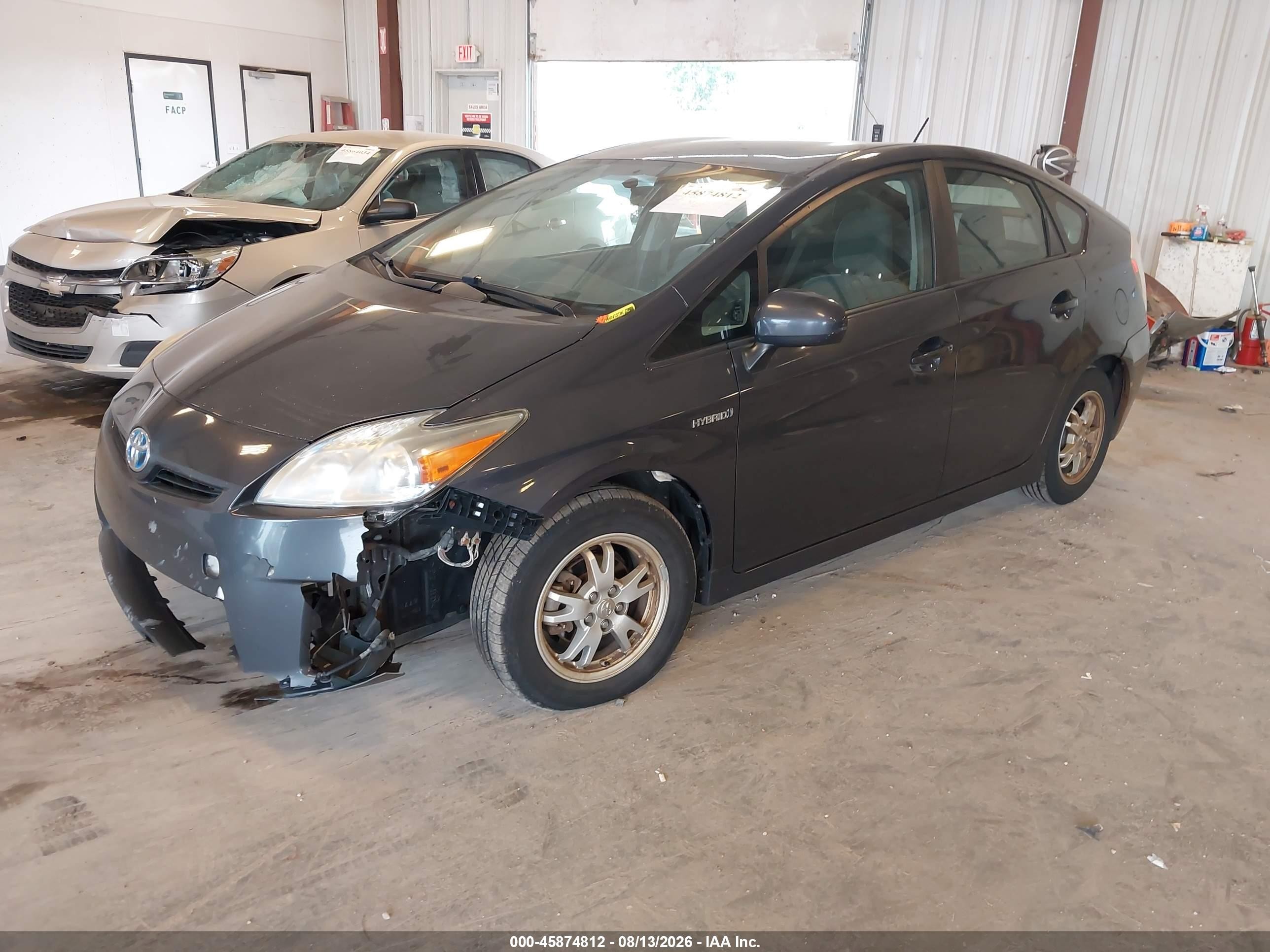 2011 Toyota Prius Two Gray vin: JTDKN3DU6B0283483