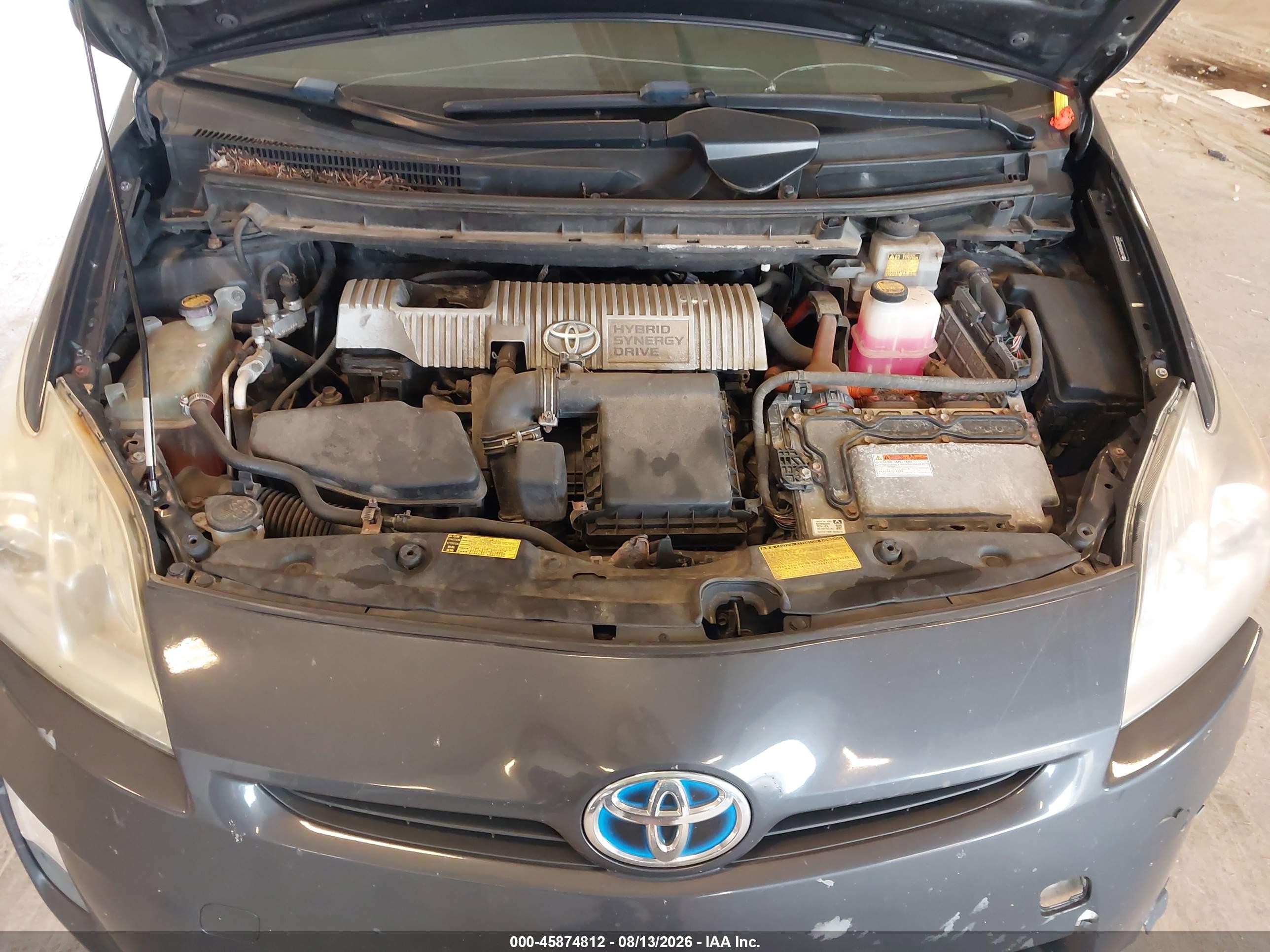 2011 Toyota Prius Two Gray vin: JTDKN3DU6B0283483