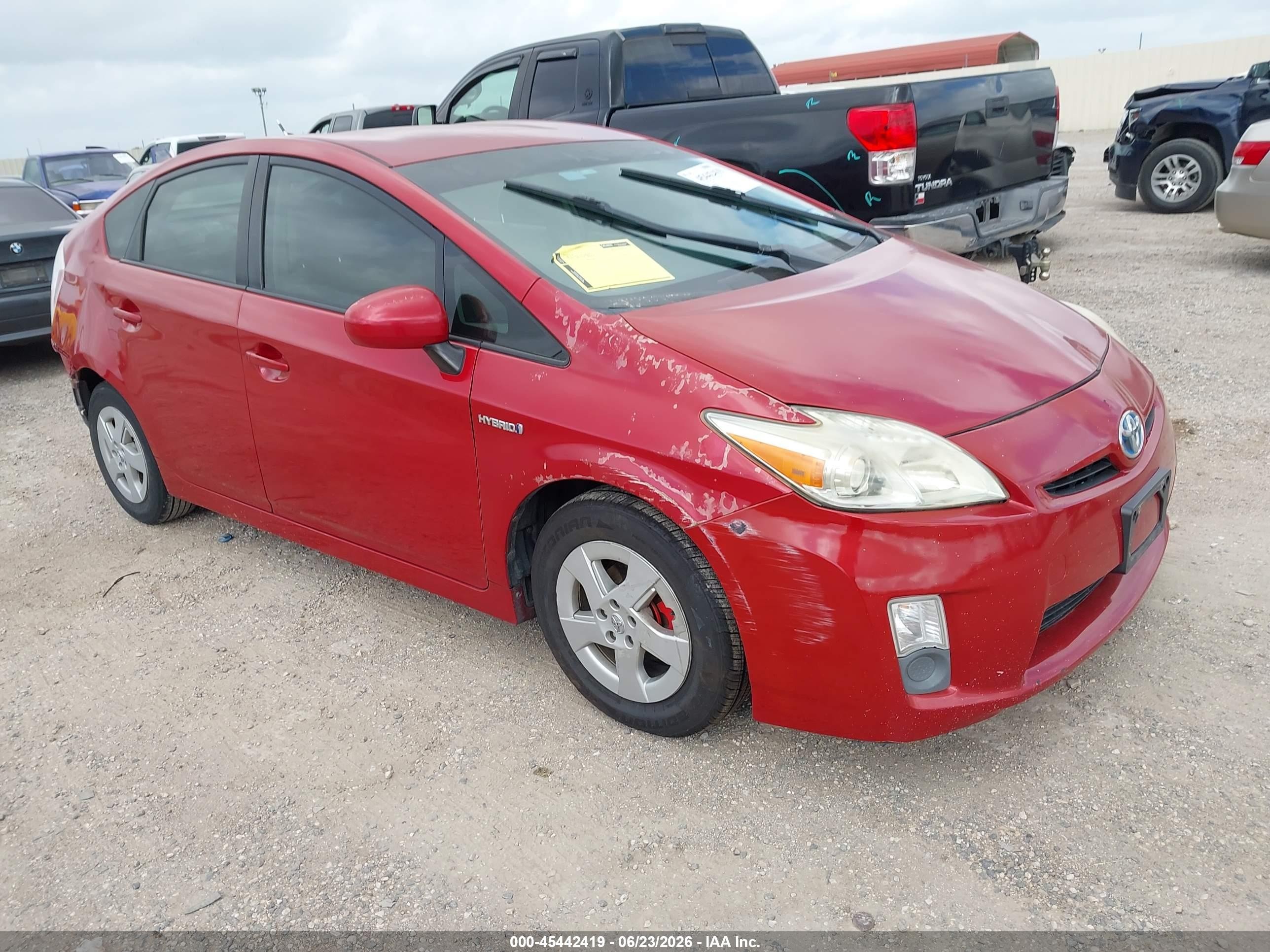 2011 Toyota Prius Three Red vin: JTDKN3DU6B0297948