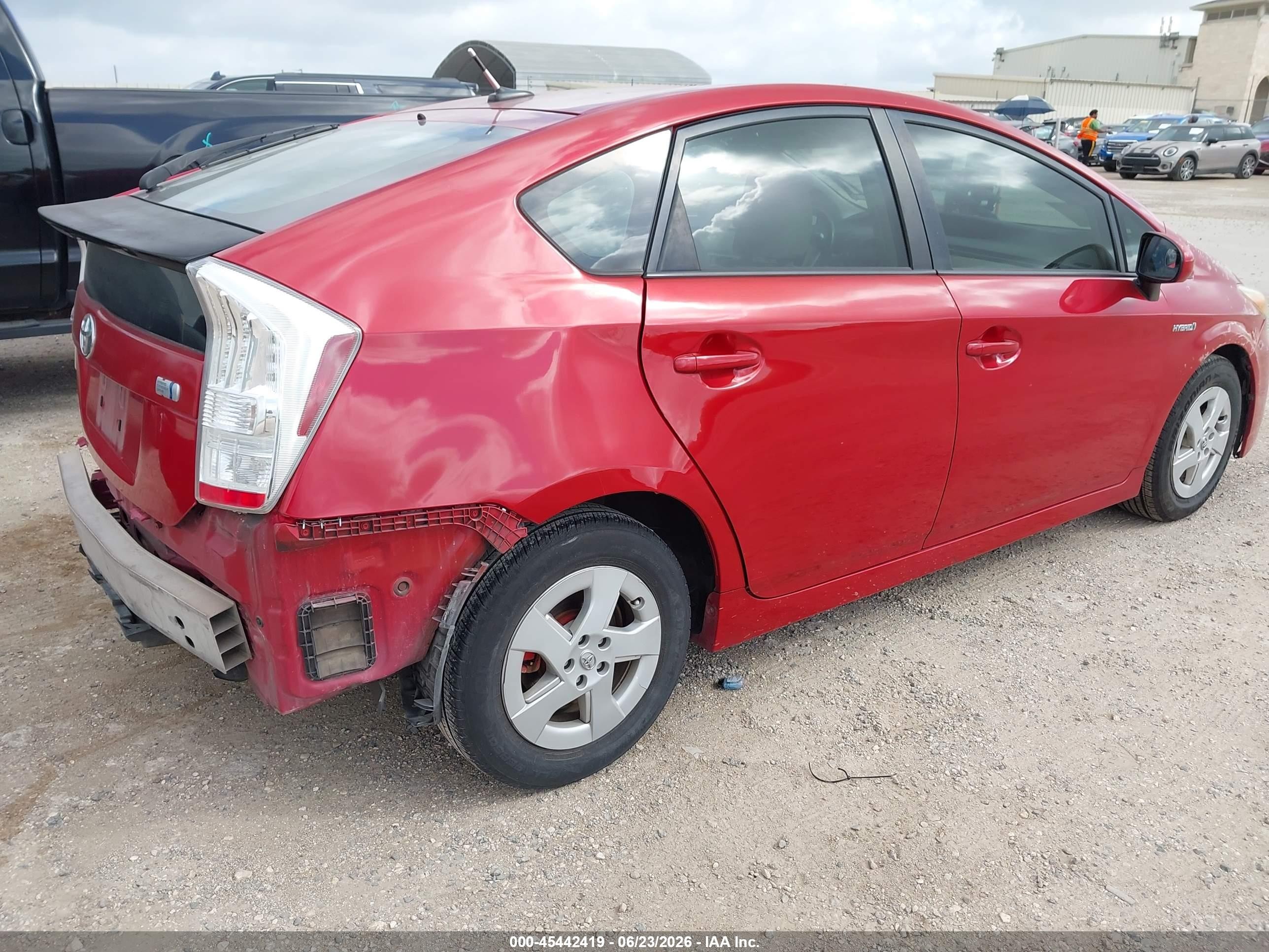 2011 Toyota Prius Three Red vin: JTDKN3DU6B0297948