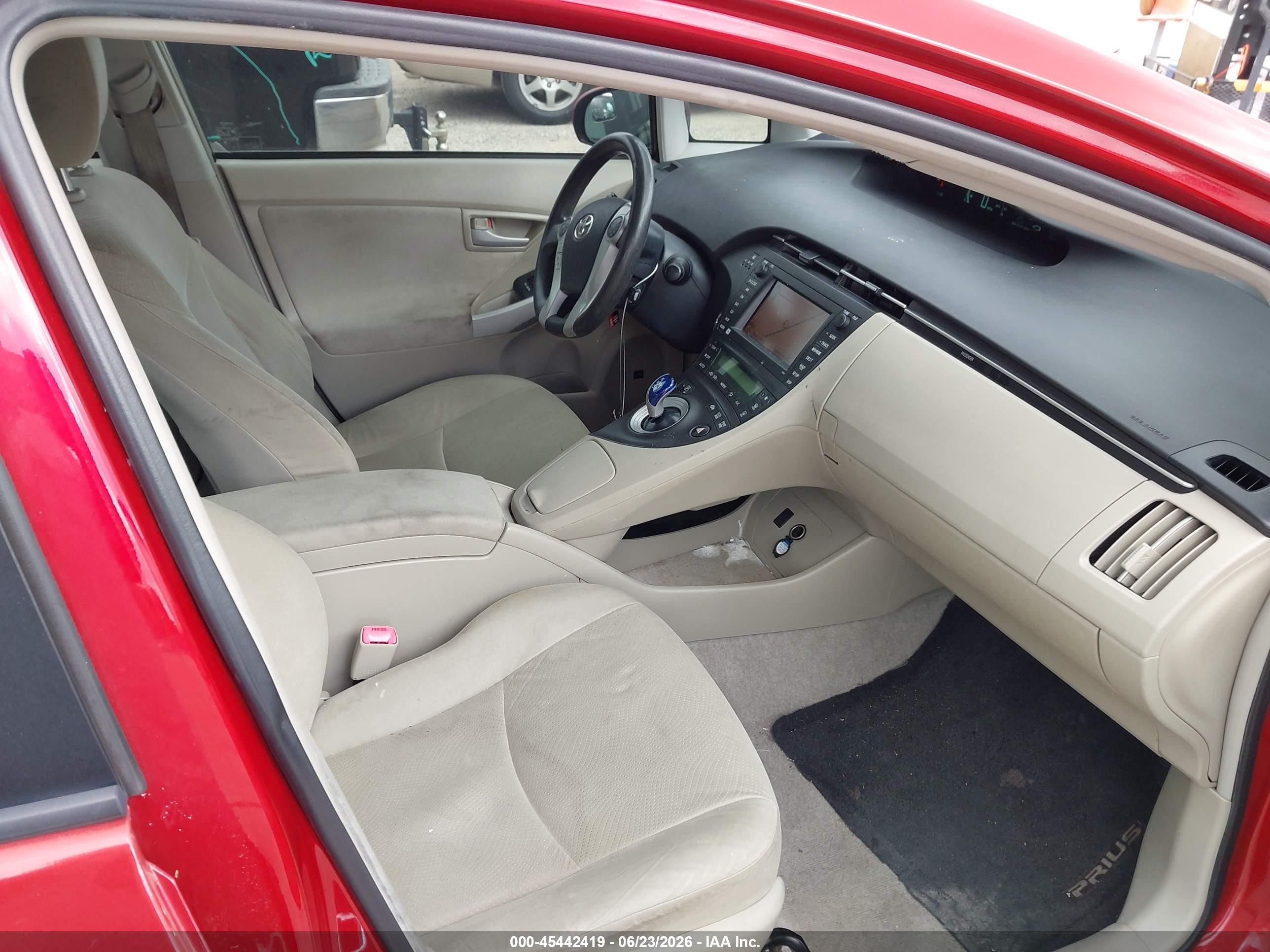 2011 Toyota Prius Three Red vin: JTDKN3DU6B0297948