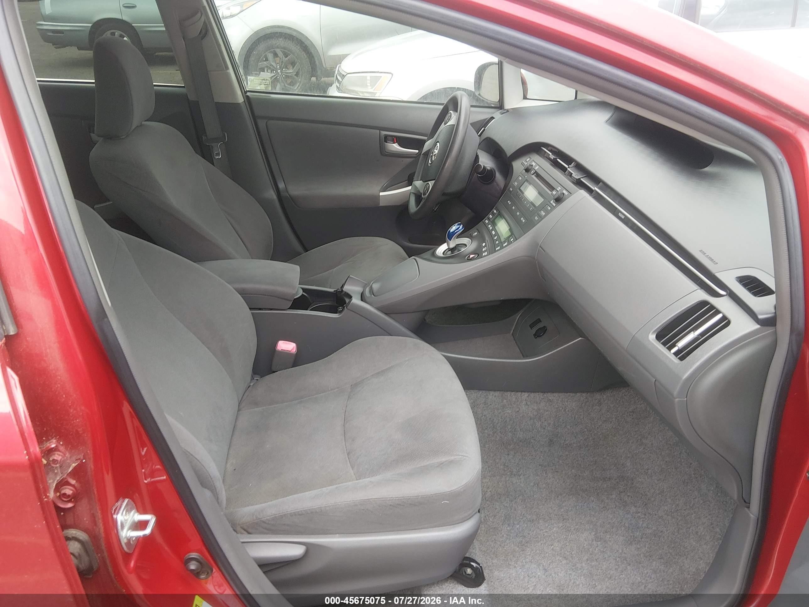 2011 Toyota Prius Two Red vin: JTDKN3DU6B0305529