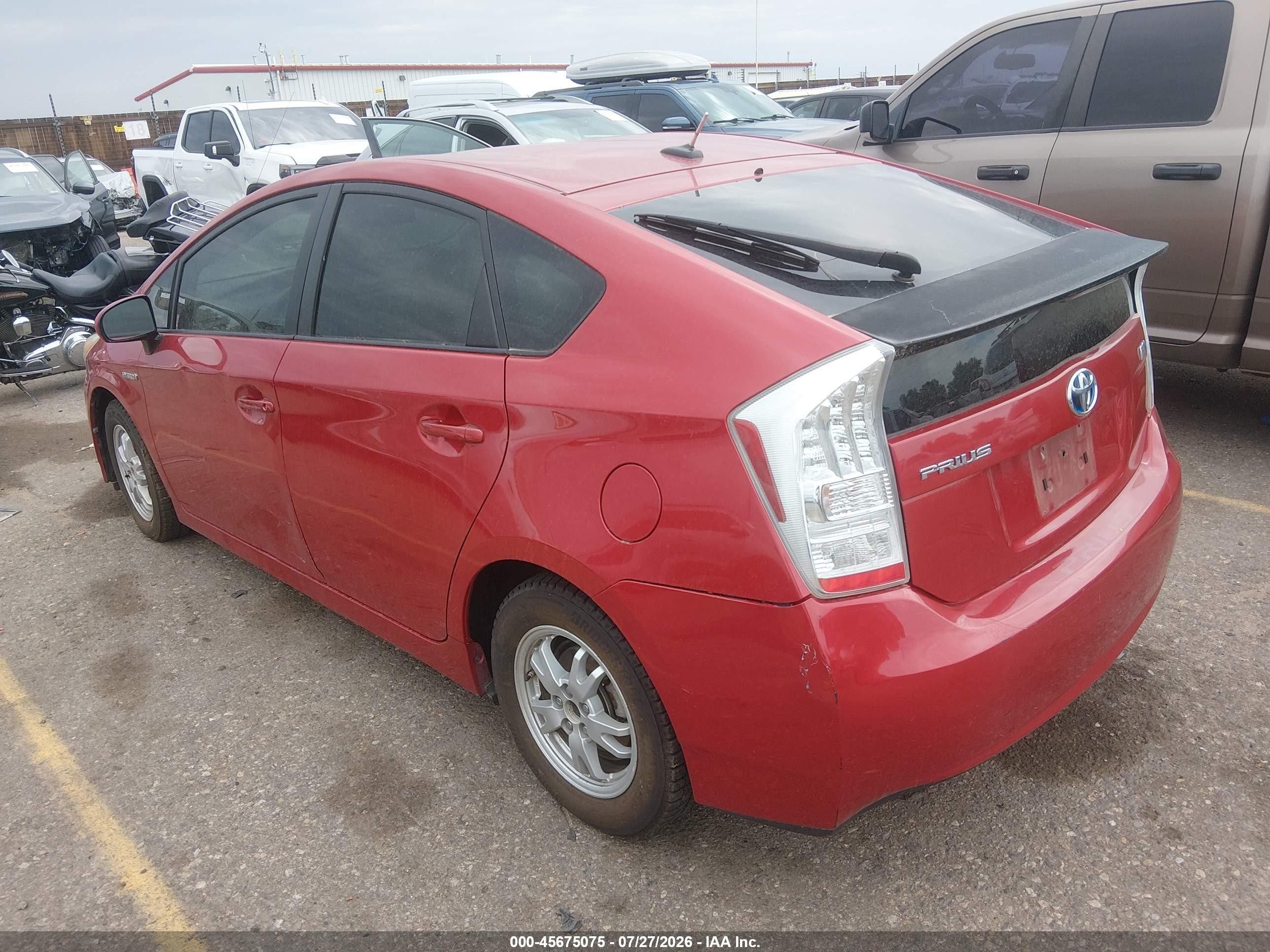 2011 Toyota Prius Two Red vin: JTDKN3DU6B0305529