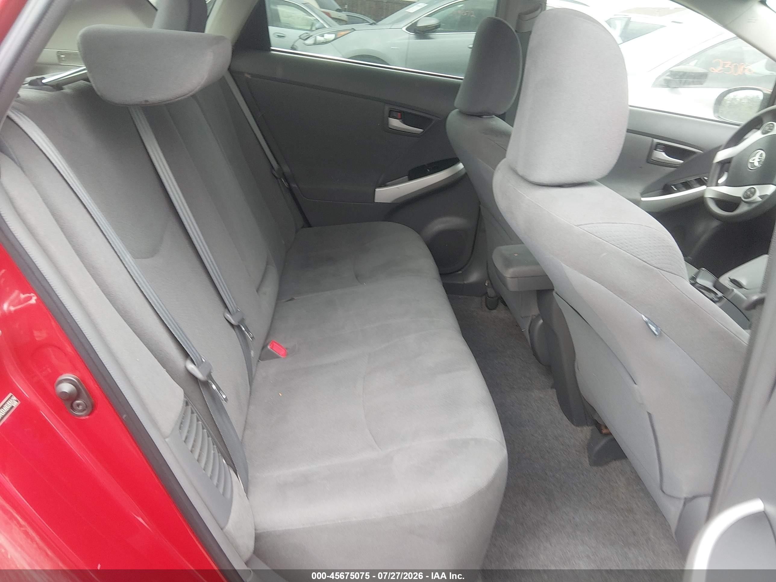 2011 Toyota Prius Two Red vin: JTDKN3DU6B0305529