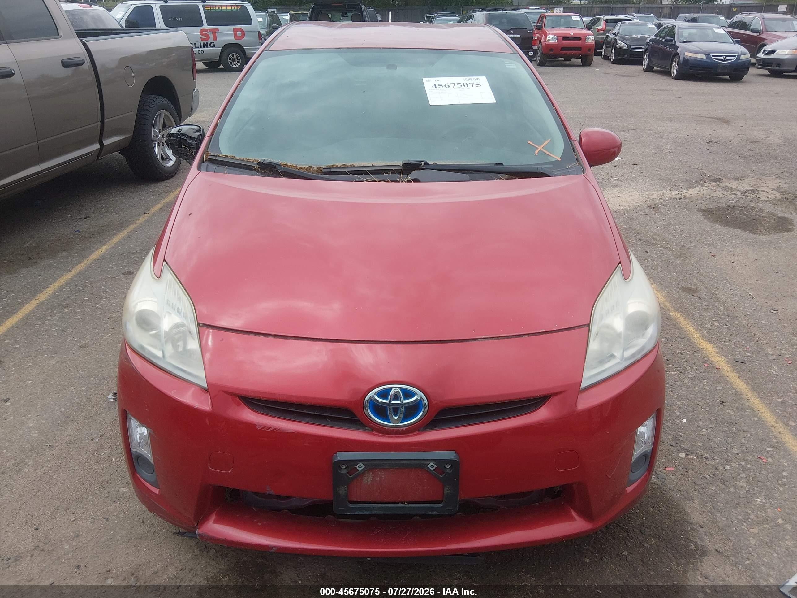 2011 Toyota Prius Two Red vin: JTDKN3DU6B0305529