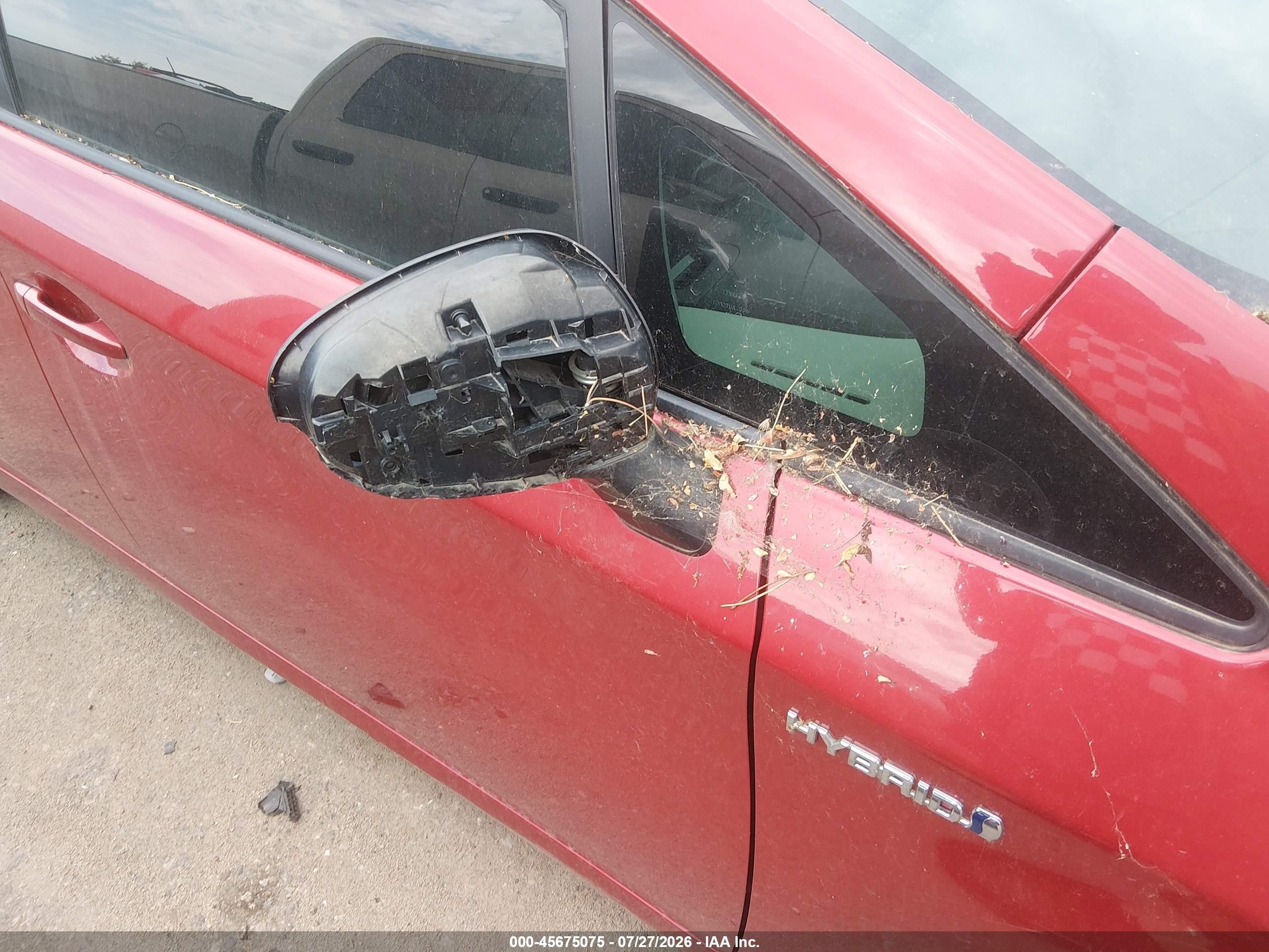 2011 Toyota Prius Two Red vin: JTDKN3DU6B0305529