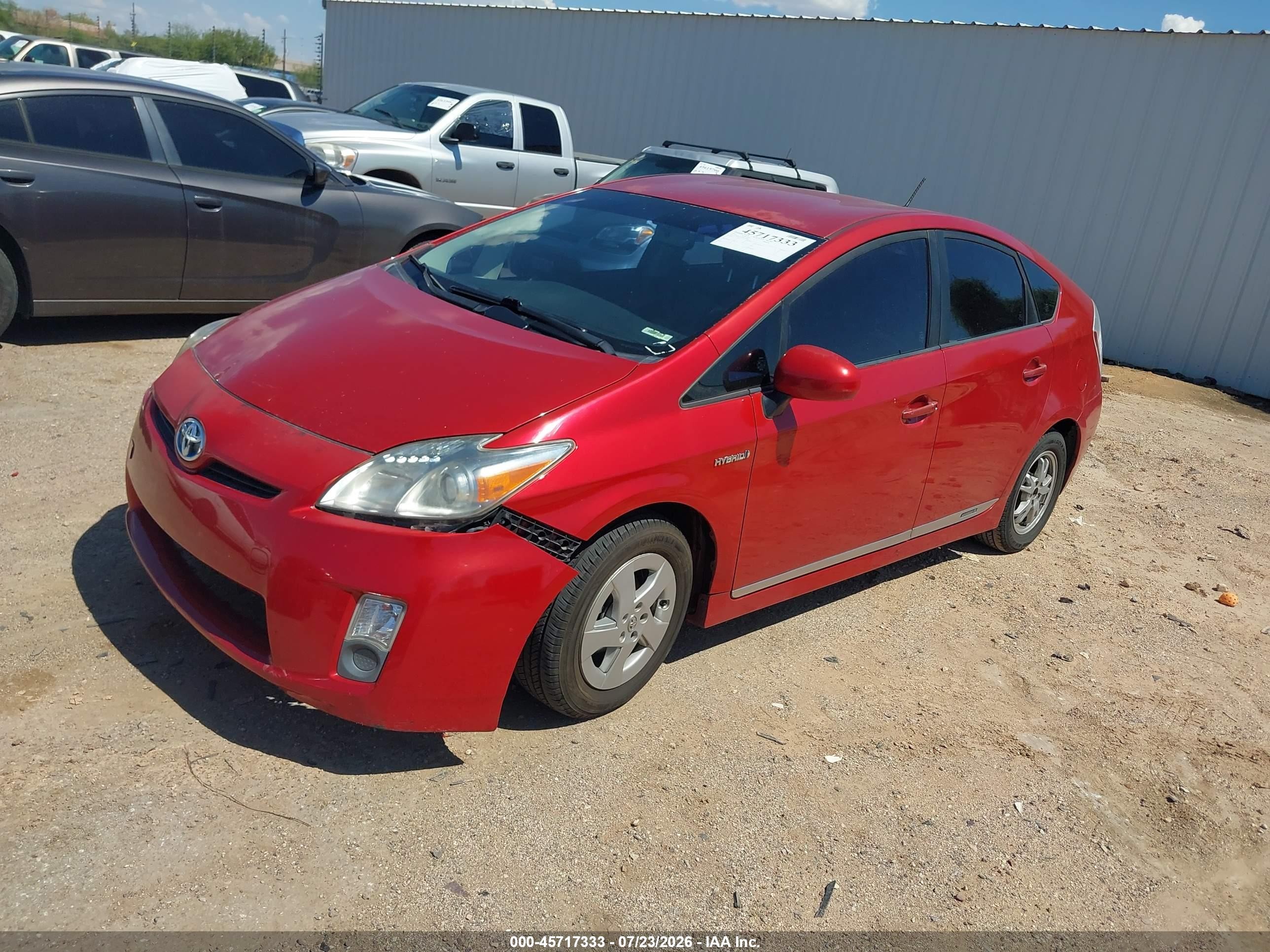 2011 Toyota Prius Four Red vin: JTDKN3DU6B0307040
