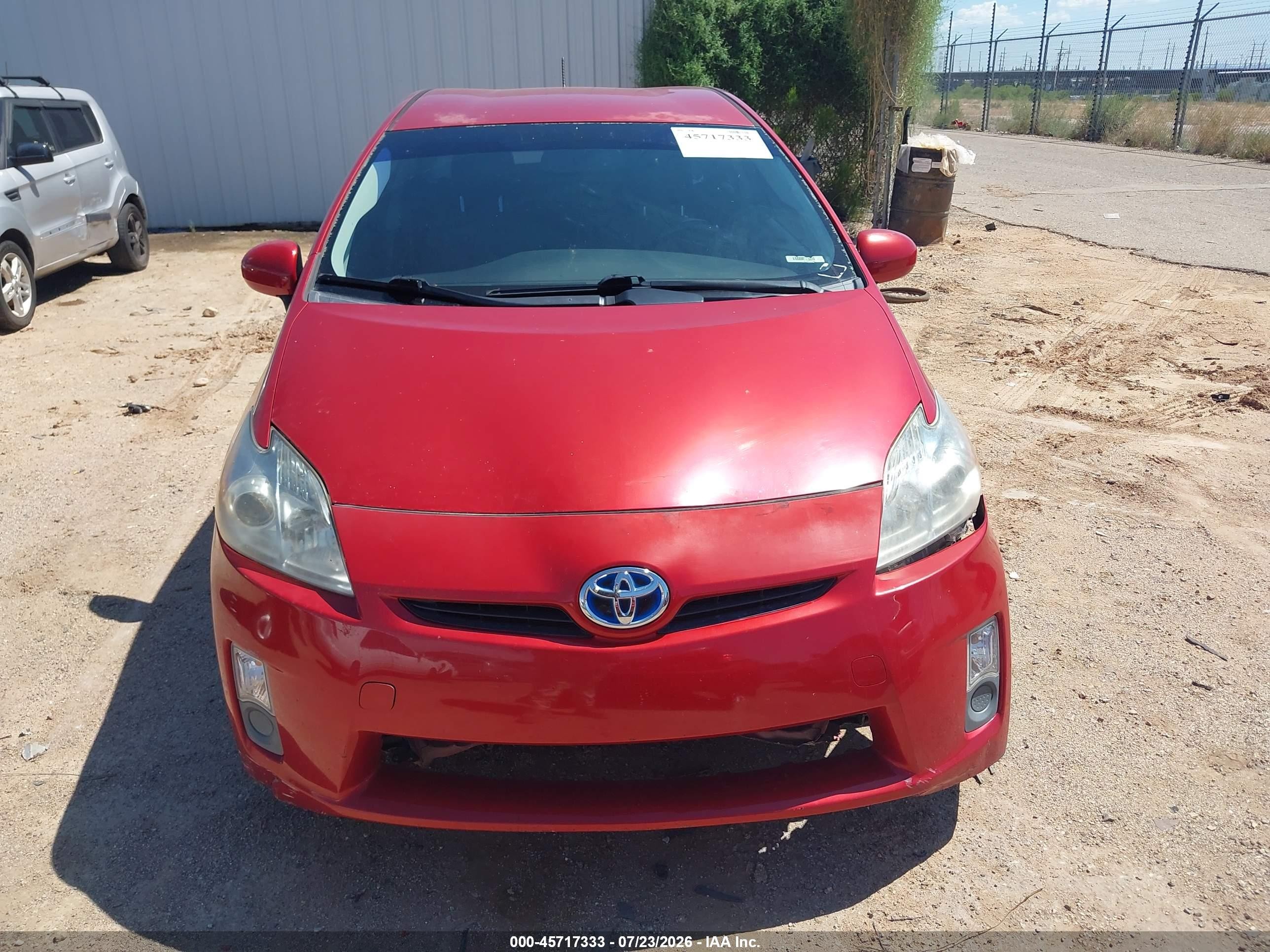 2011 Toyota Prius Four Red vin: JTDKN3DU6B0307040