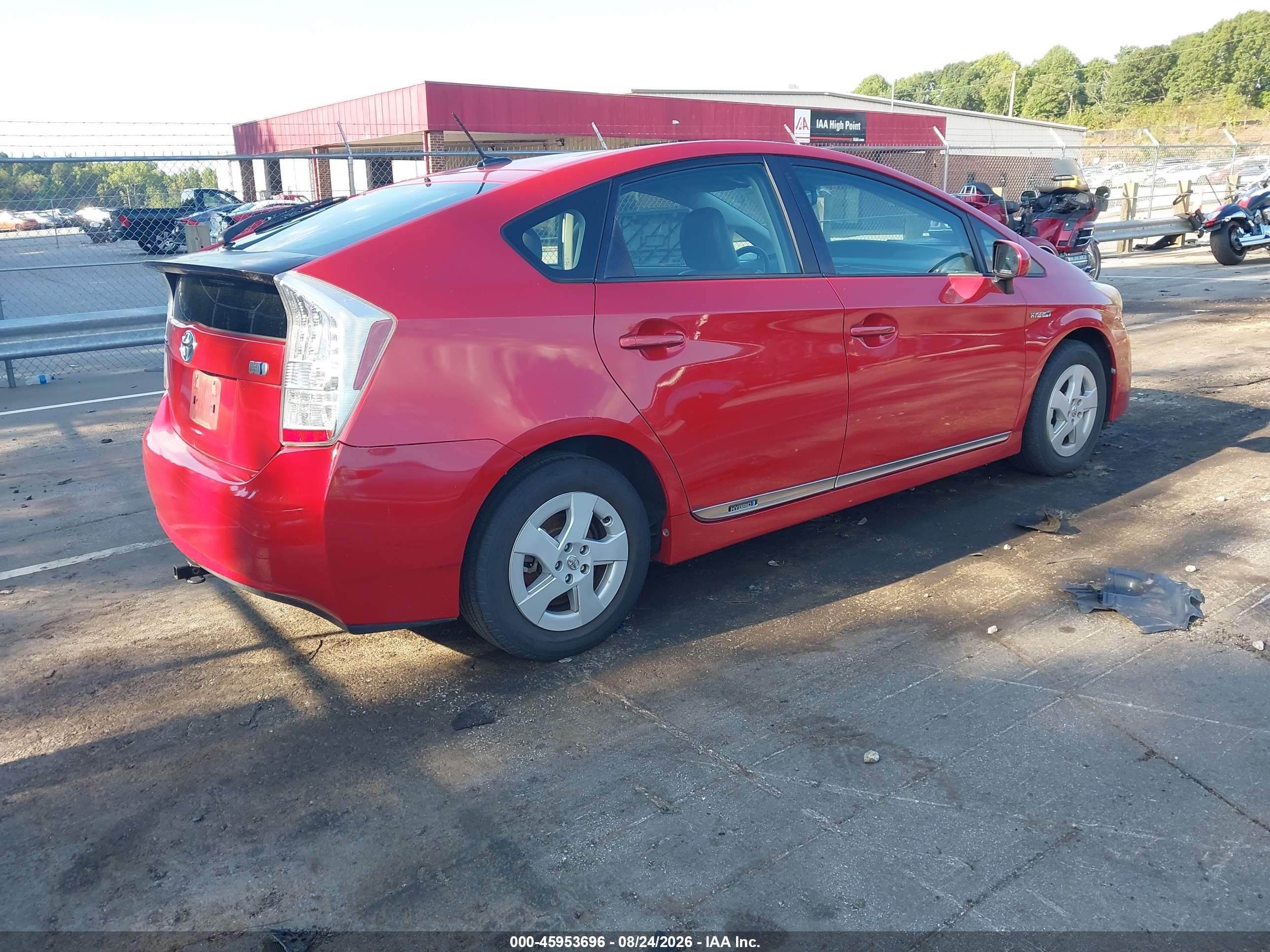 2011 Toyota Prius Four Red vin: JTDKN3DU6B0325831