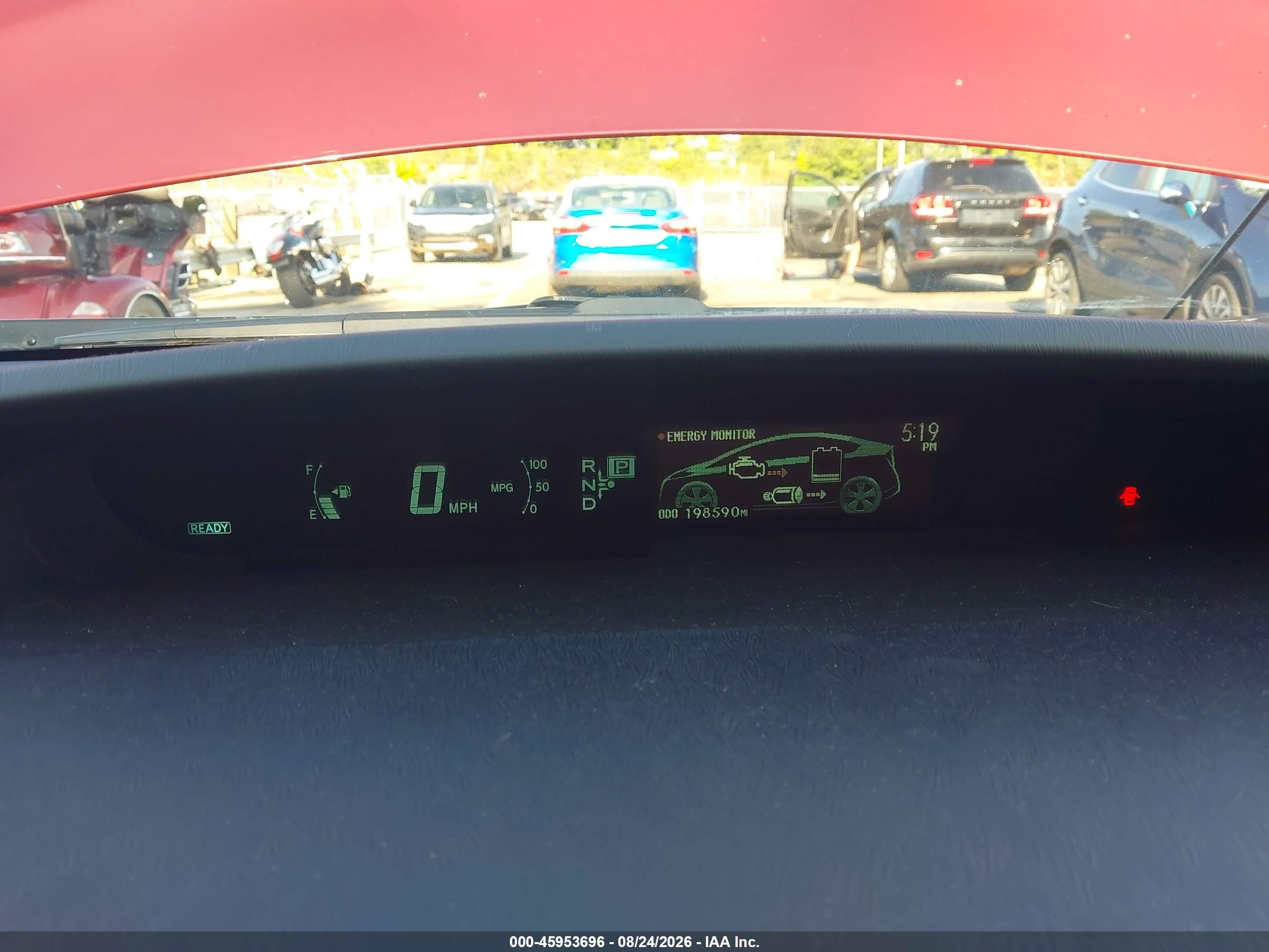 2011 Toyota Prius Four Red vin: JTDKN3DU6B0325831