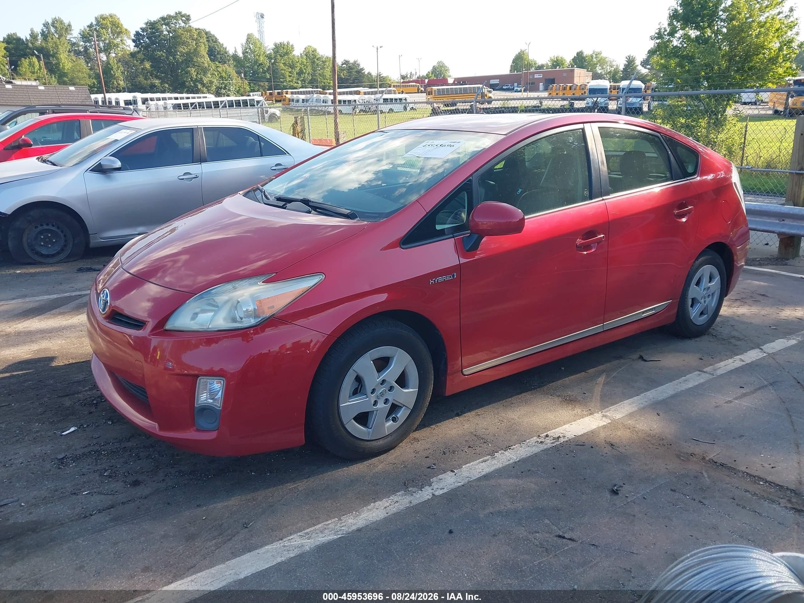 2011 Toyota Prius Four Red vin: JTDKN3DU6B0325831