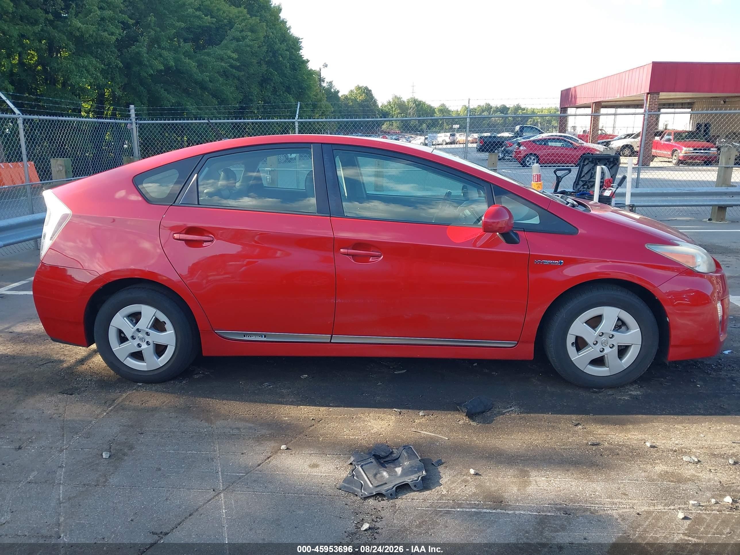 2011 Toyota Prius Four Red vin: JTDKN3DU6B0325831
