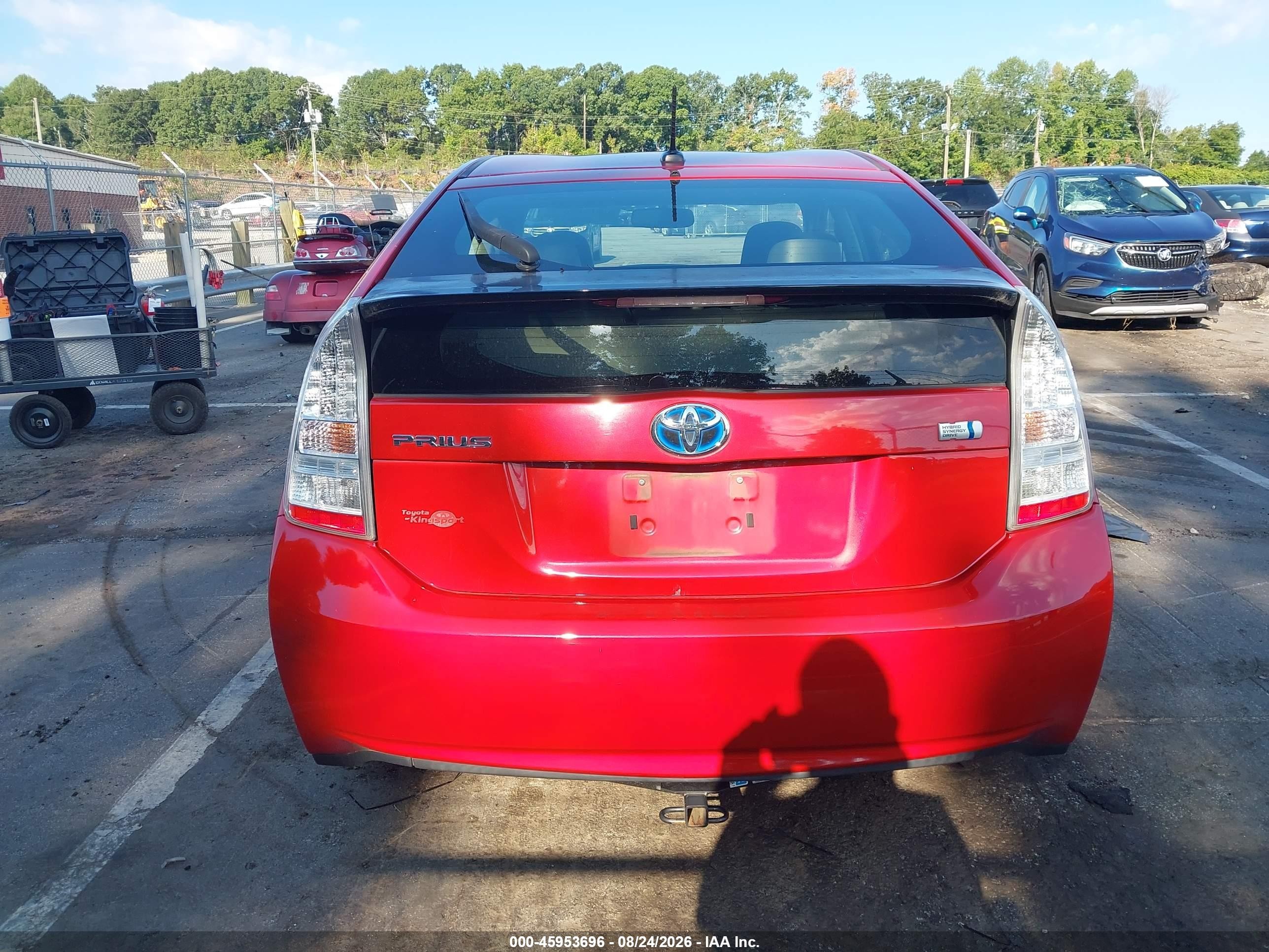 2011 Toyota Prius Four Red vin: JTDKN3DU6B0325831