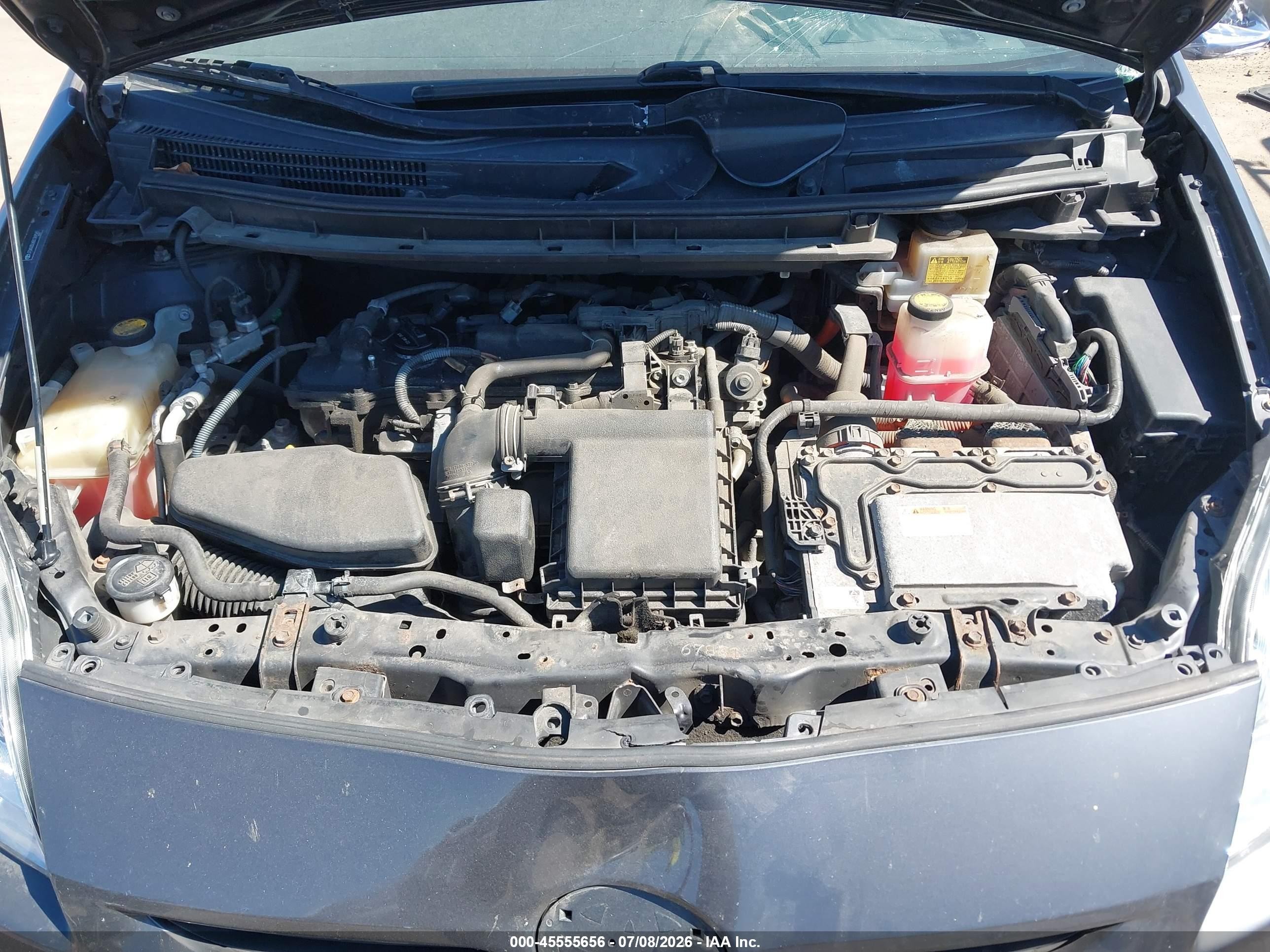 2011 Toyota Prius Two Серый vin: JTDKN3DU6B1369581