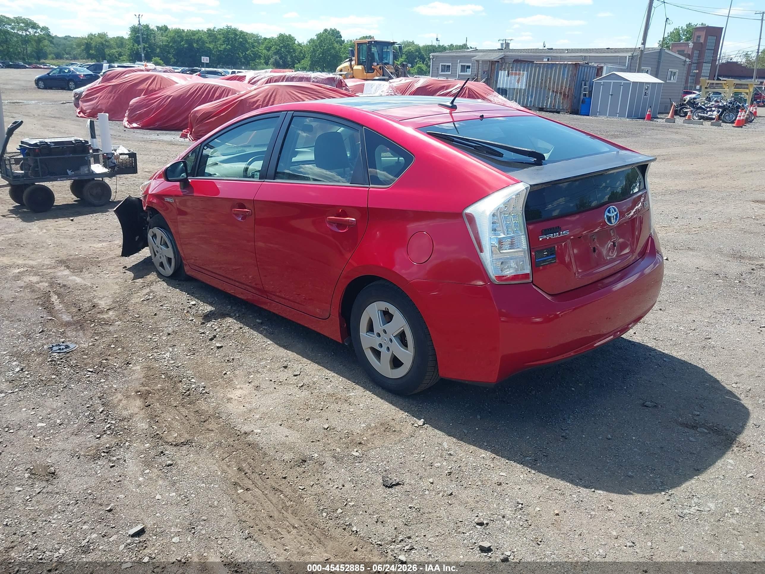 2011 Toyota Prius Three Red vin: JTDKN3DU6B1411375