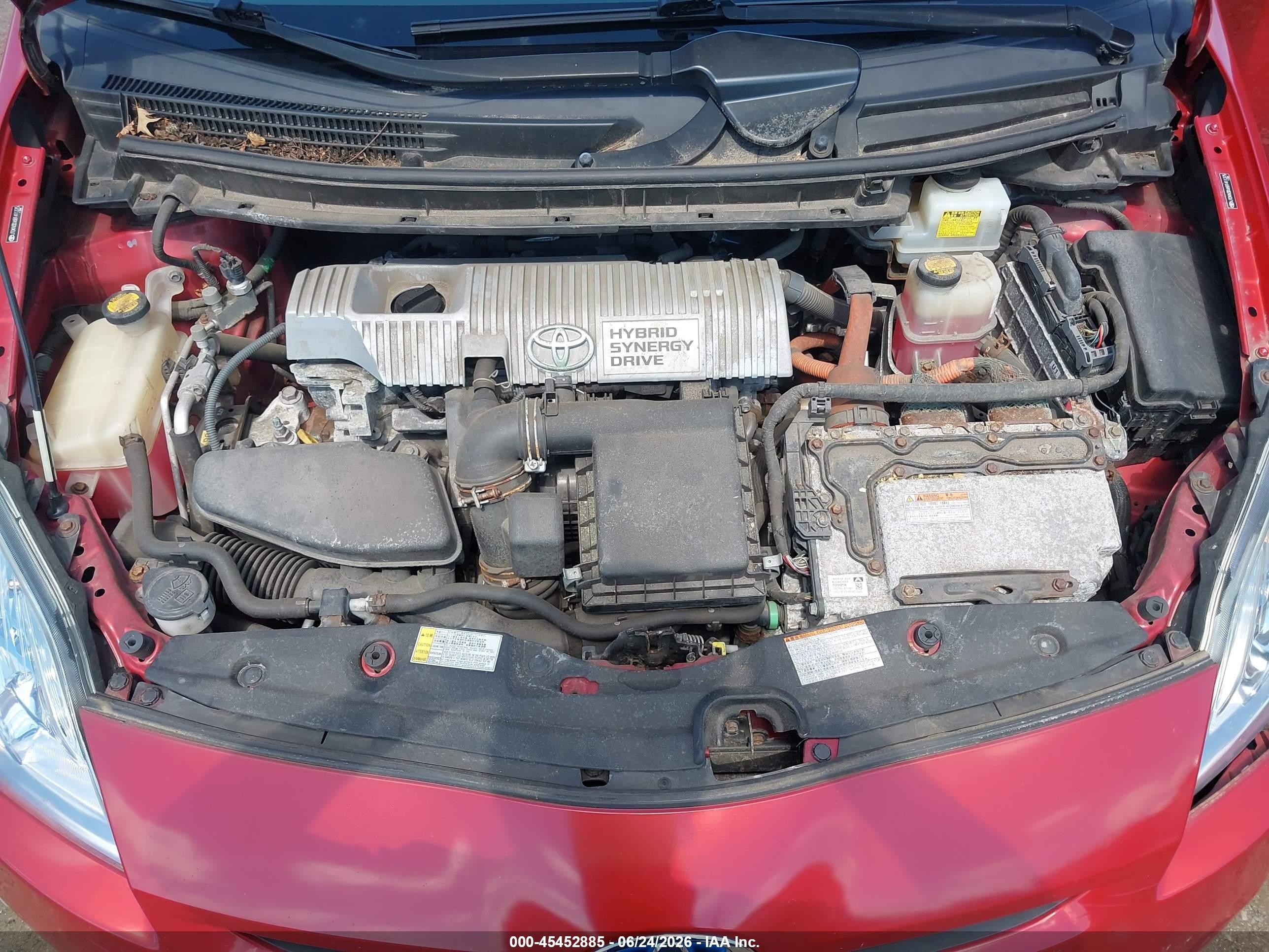 2011 Toyota Prius Three Red vin: JTDKN3DU6B1411375