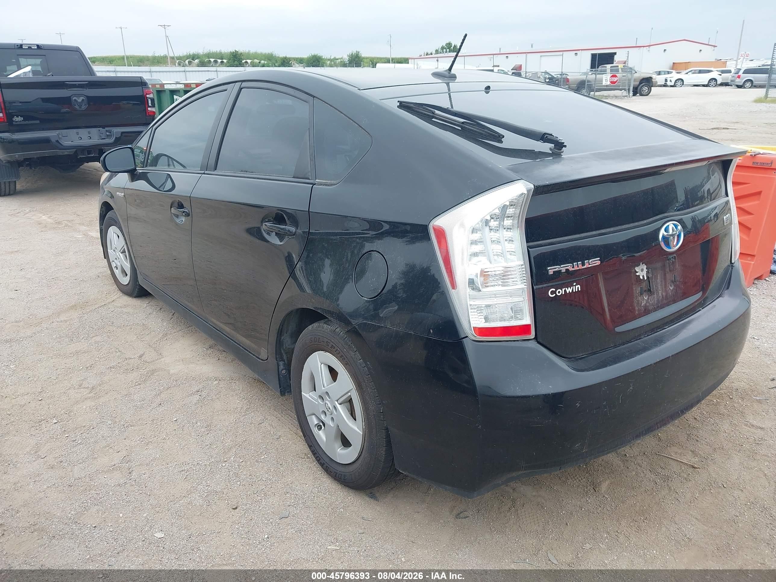2011 Toyota Prius Three Black vin: JTDKN3DU6B5368598