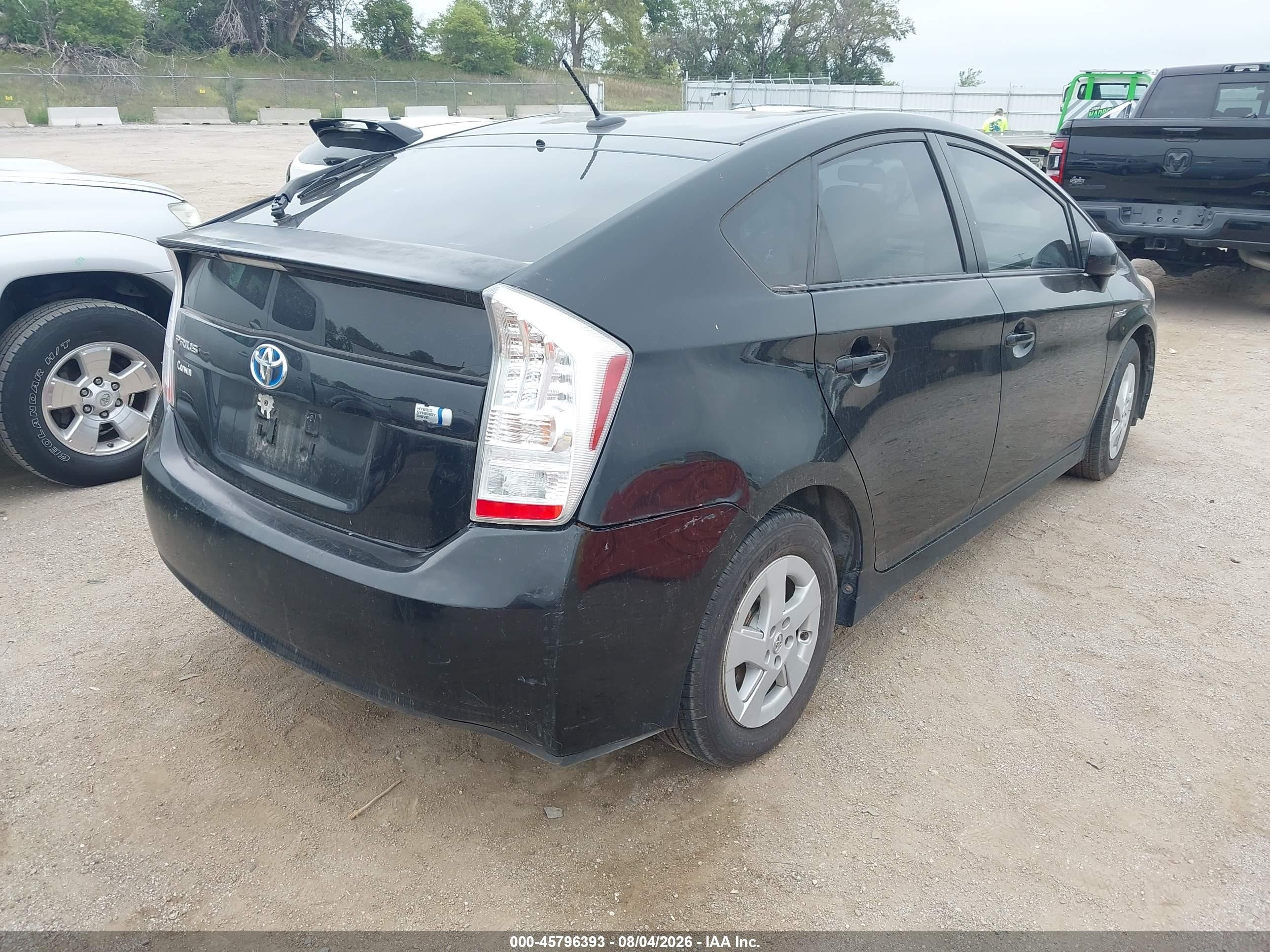 2011 Toyota Prius Three Black vin: JTDKN3DU6B5368598