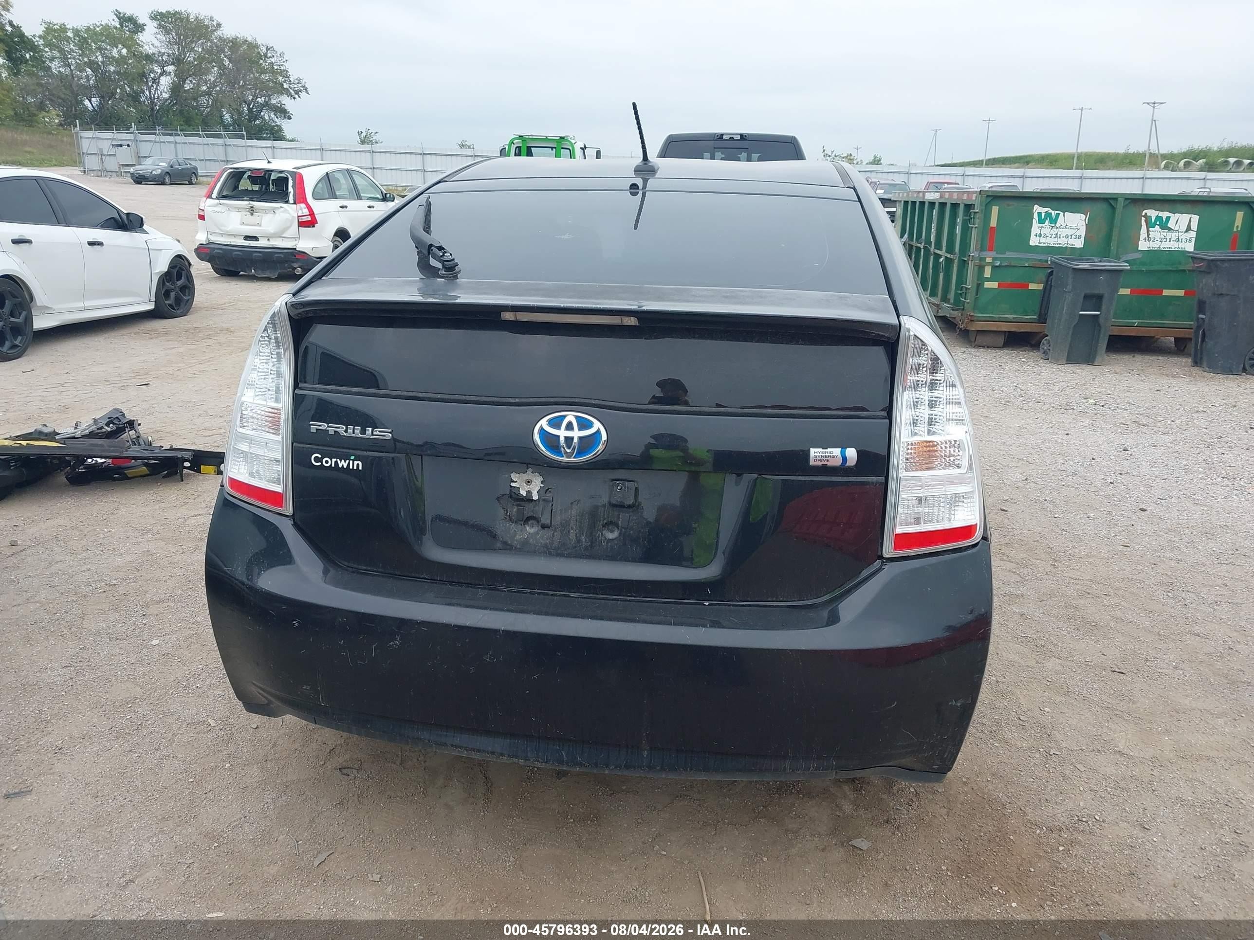2011 Toyota Prius Three Black vin: JTDKN3DU6B5368598