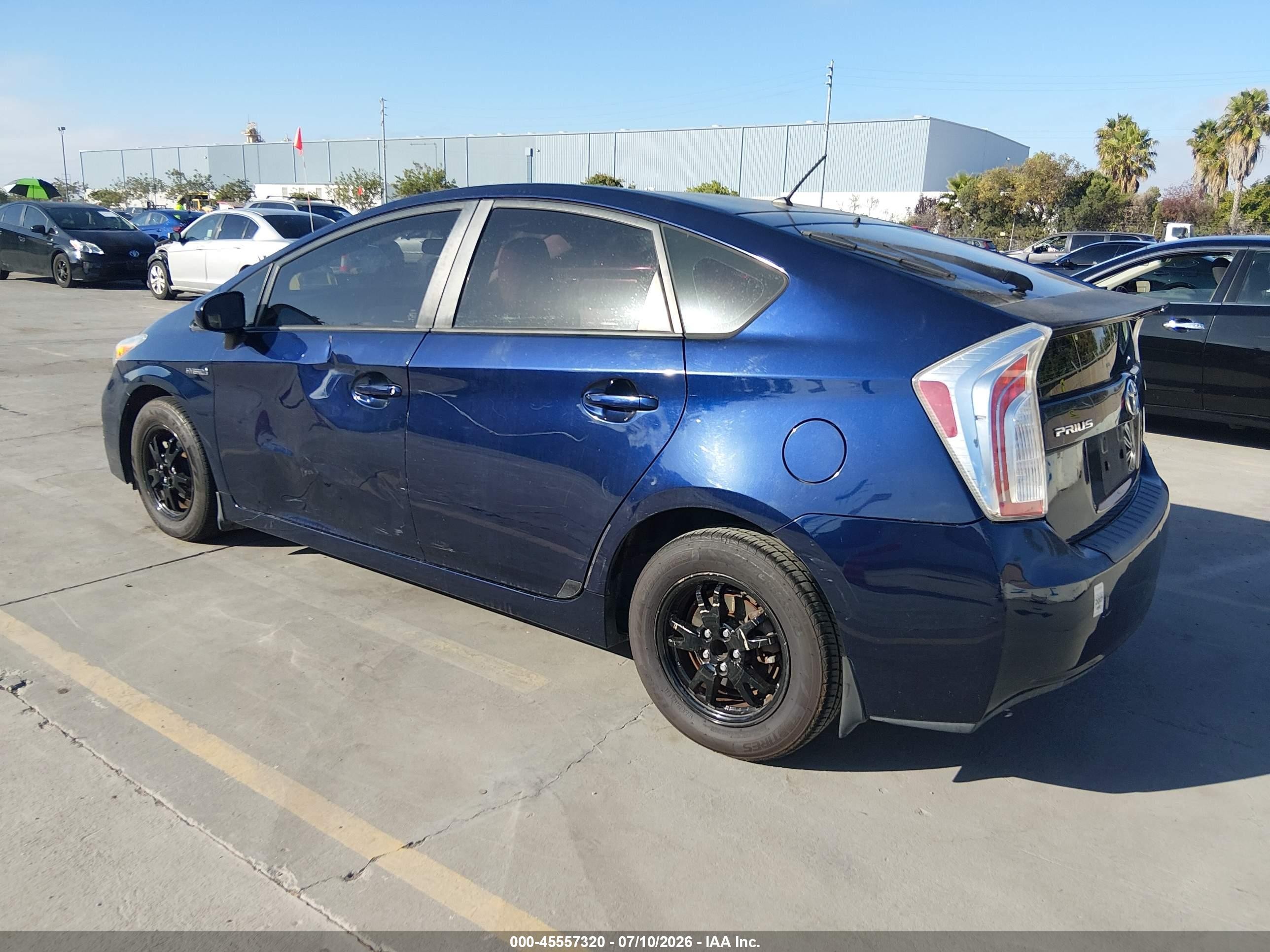 2012 Toyota Prius Two Blue vin: JTDKN3DU6C0333445
