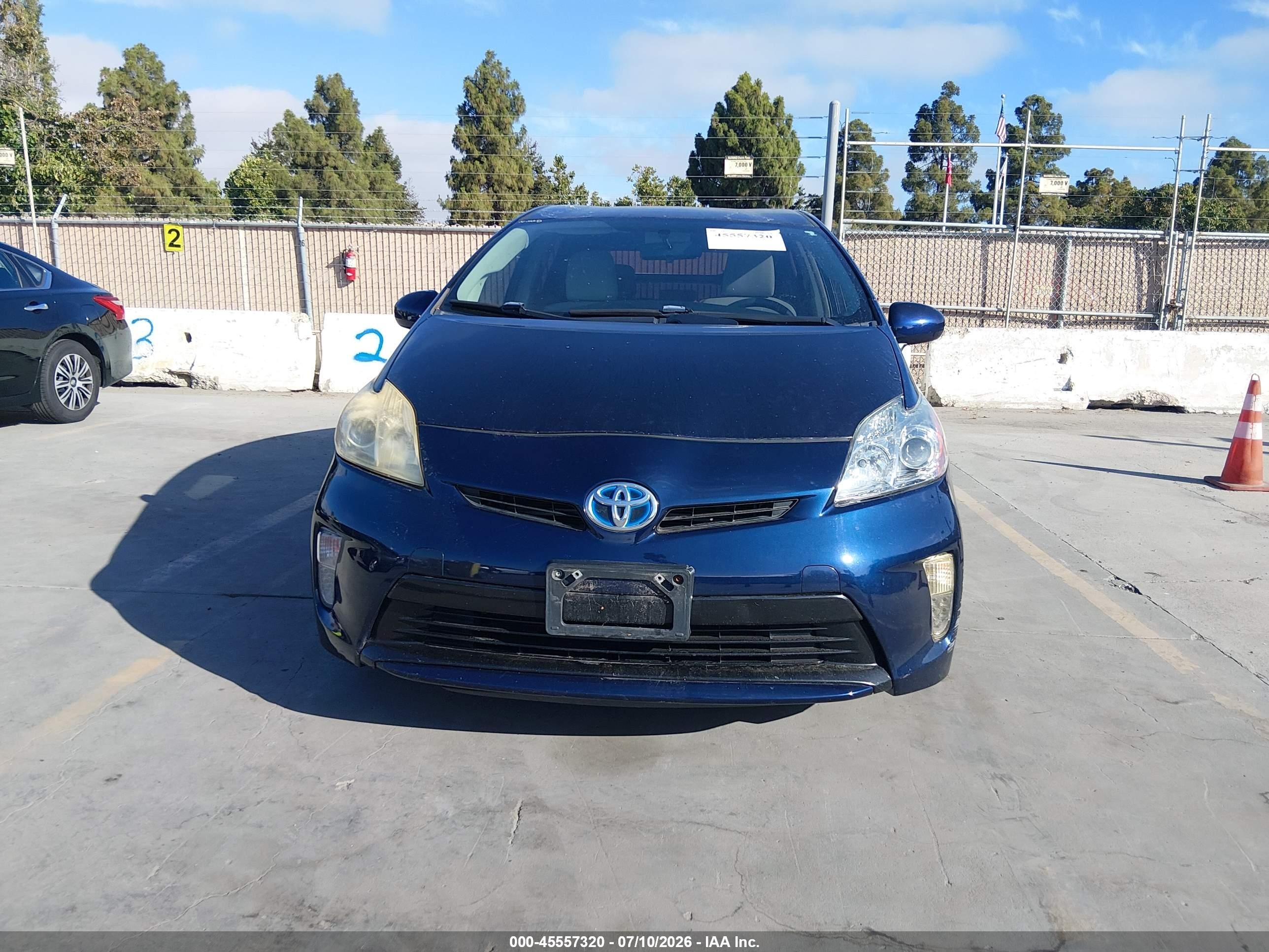 2012 Toyota Prius Two Blue vin: JTDKN3DU6C0333445