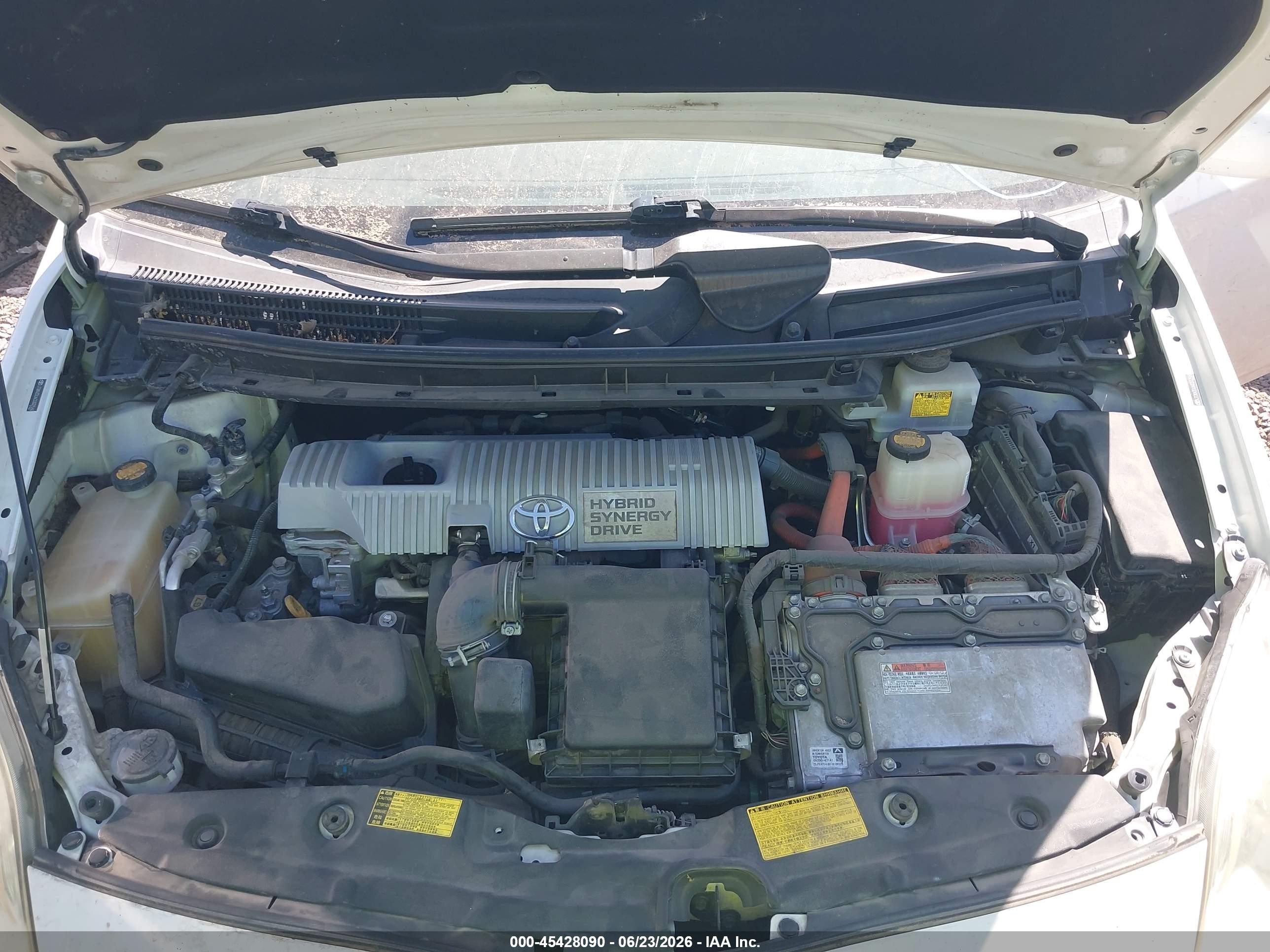 2012 Toyota Prius Two Белый vin: JTDKN3DU6C0333560