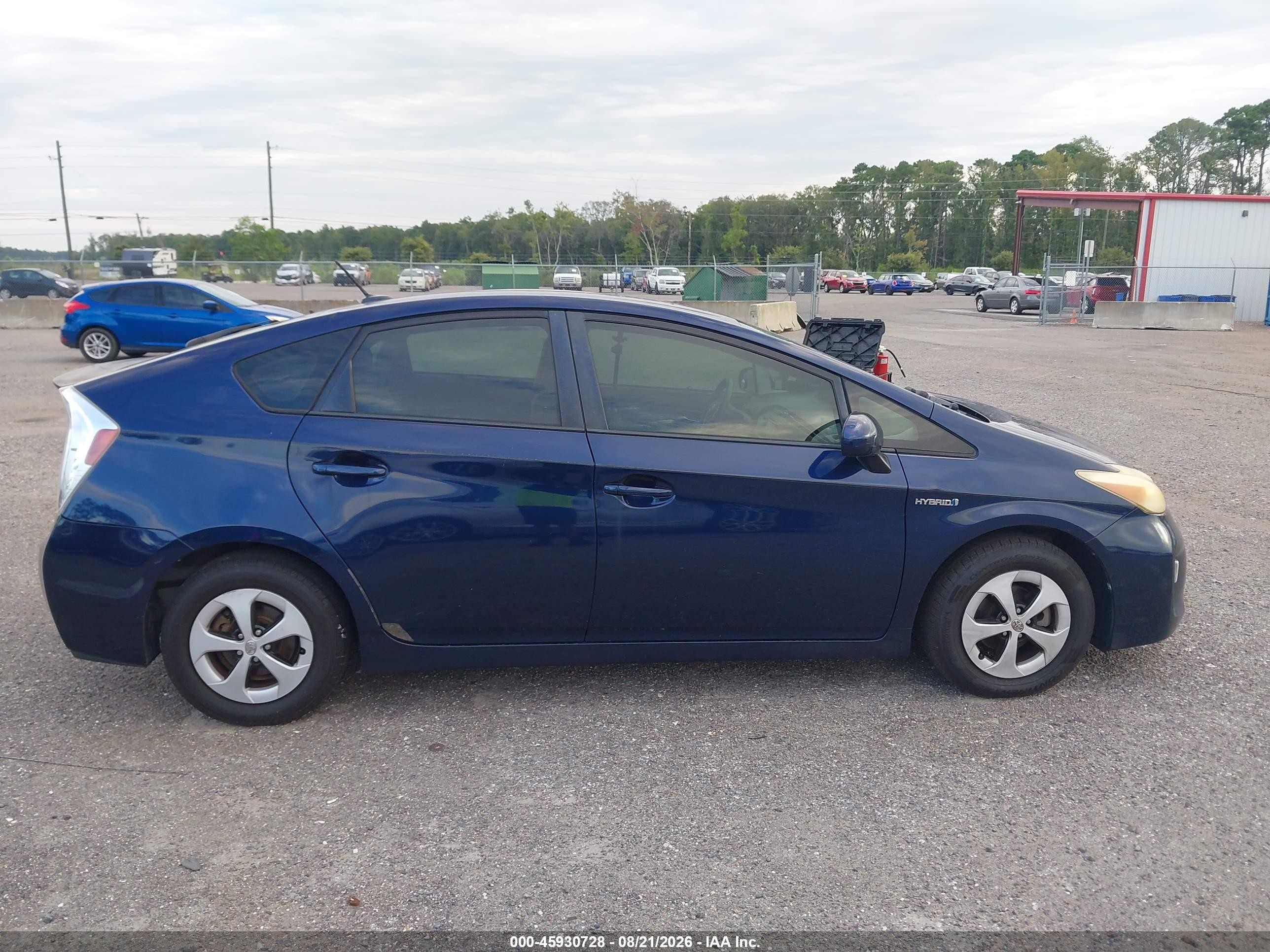 2012 Toyota Prius Three Синий vin: JTDKN3DU6C1506343