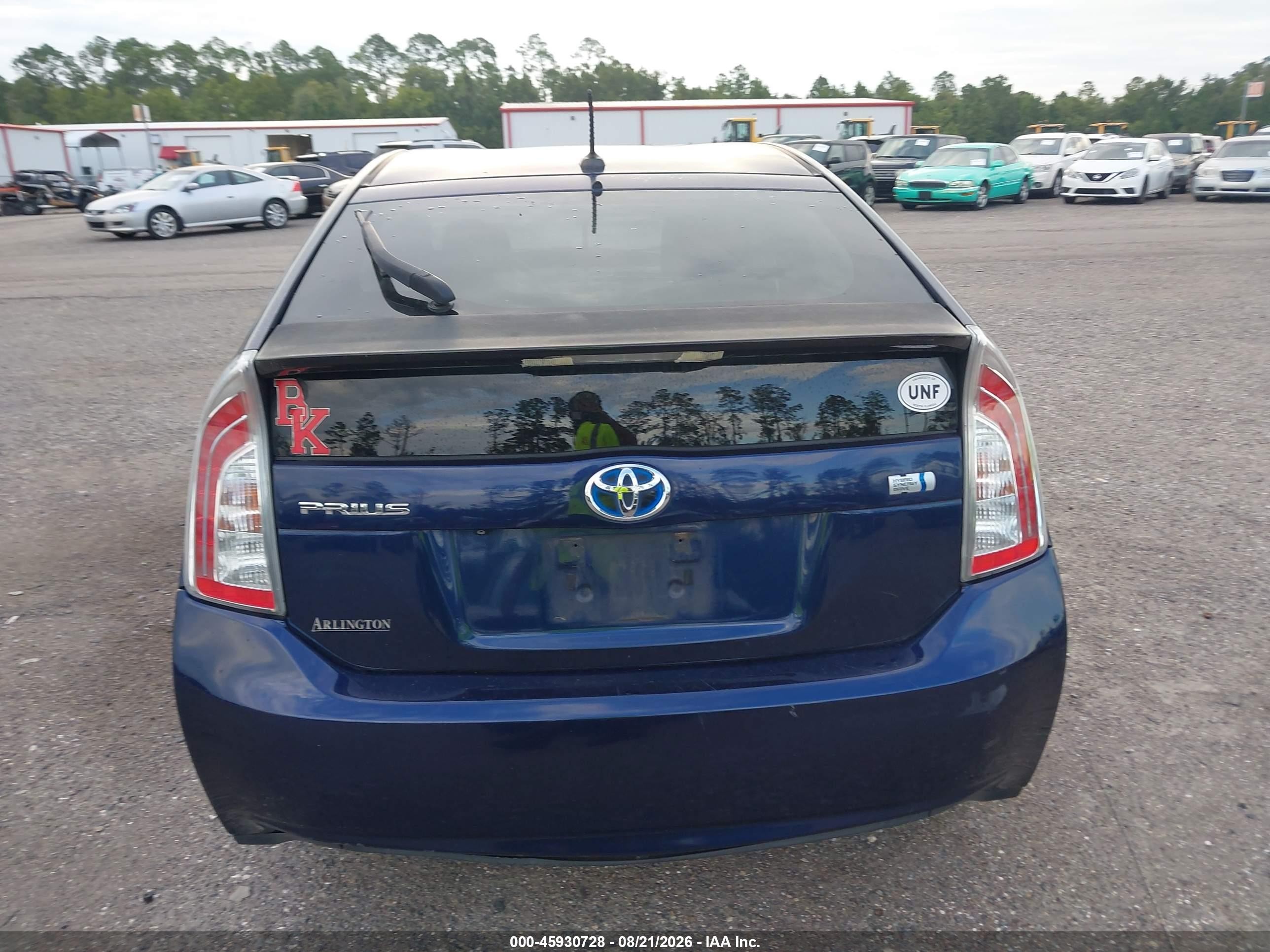 2012 Toyota Prius Three Синий vin: JTDKN3DU6C1506343