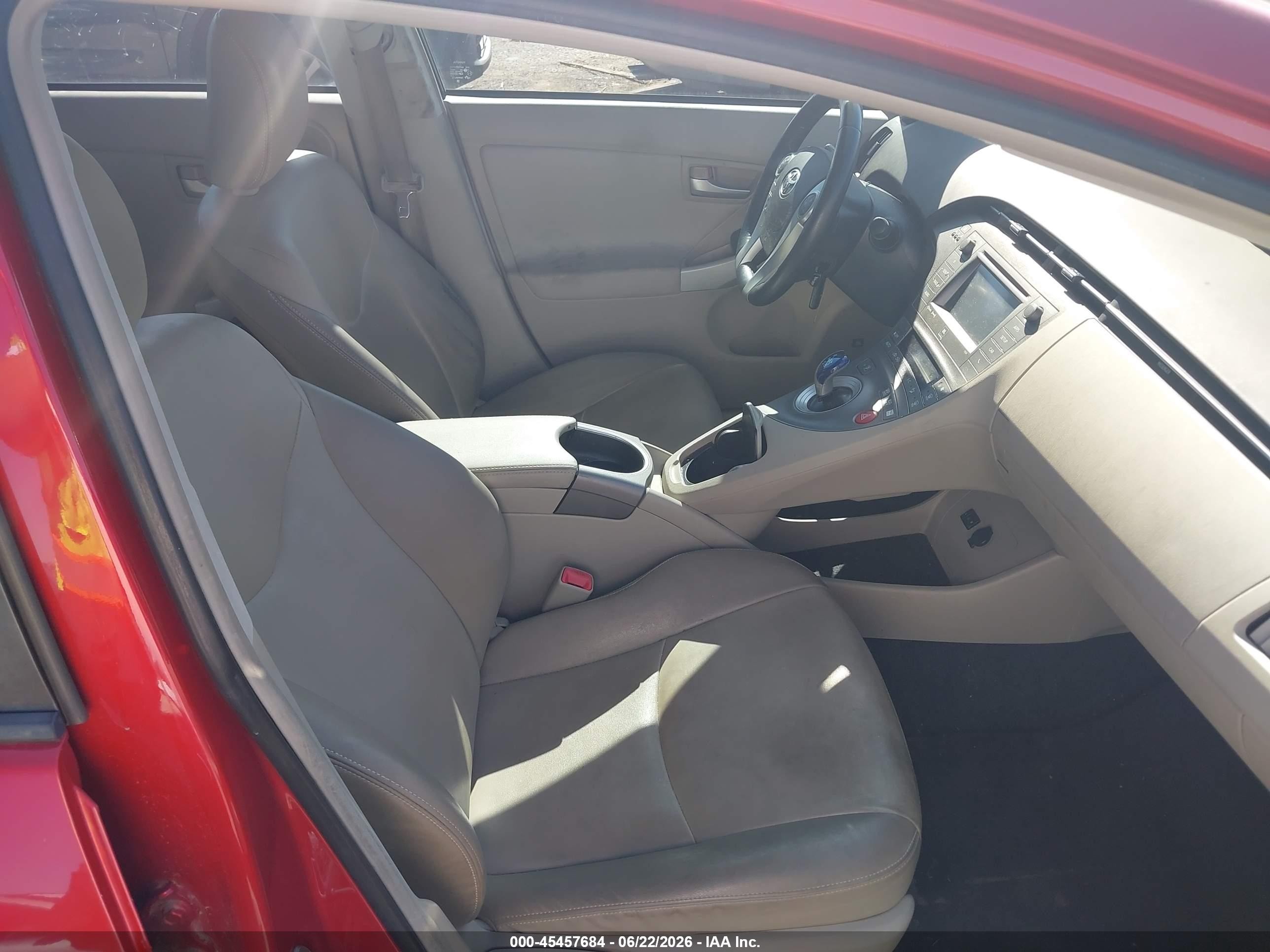 2012 Toyota Prius Four Red vin: JTDKN3DU6C1512160