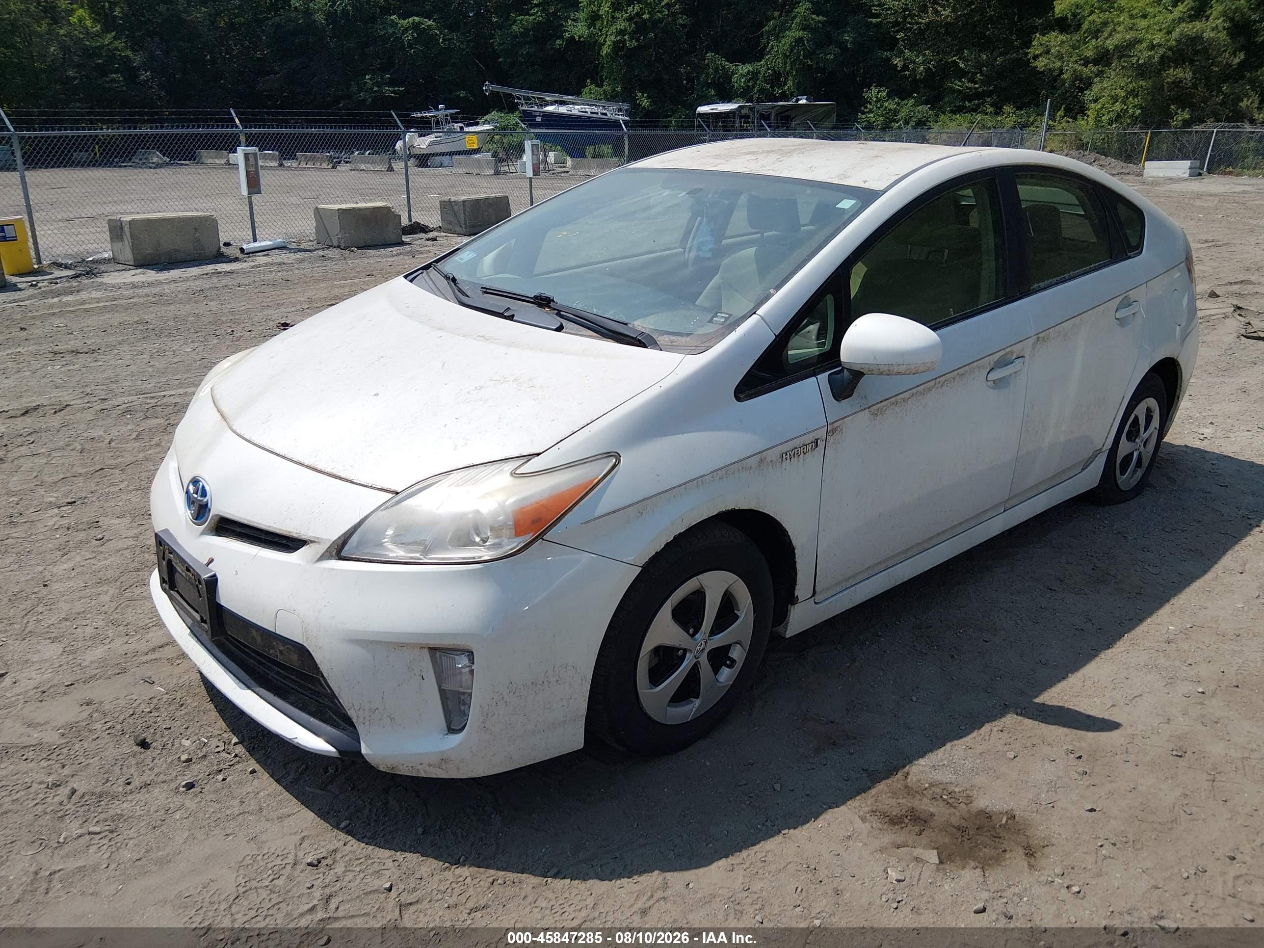 2012 Toyota Prius Two White vin: JTDKN3DU6C1517696