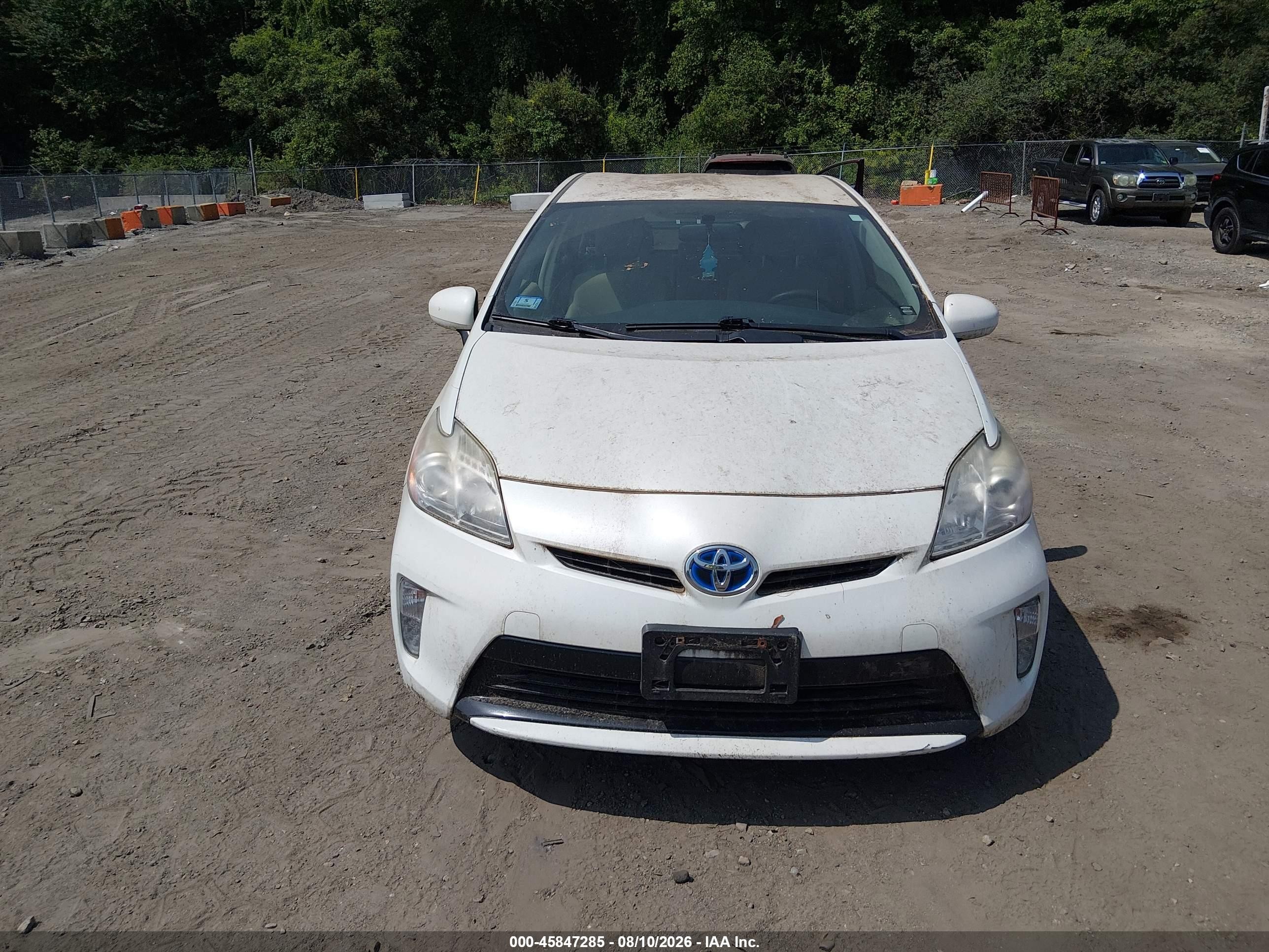 2012 Toyota Prius Two White vin: JTDKN3DU6C1517696
