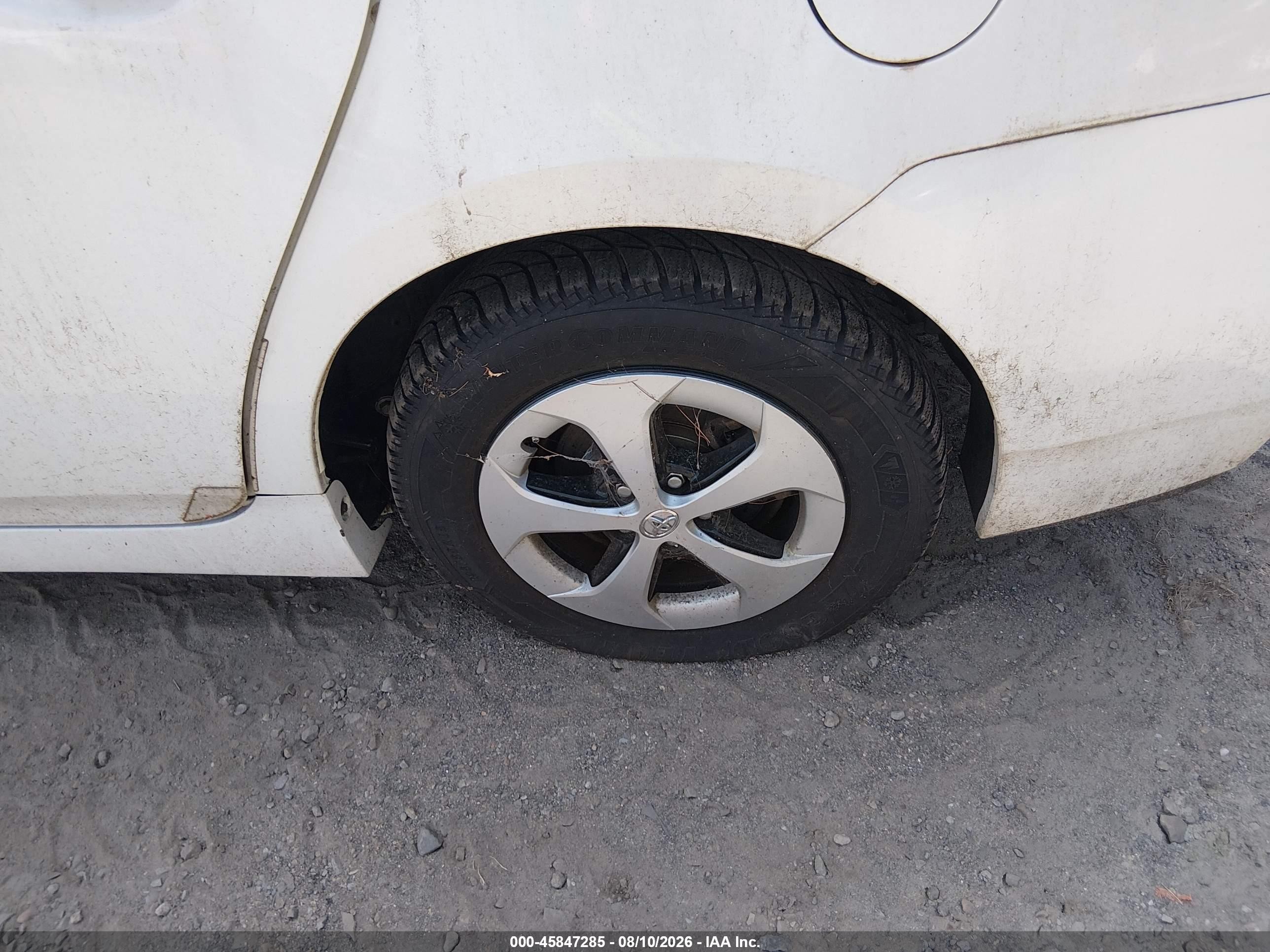 2012 Toyota Prius Two White vin: JTDKN3DU6C1517696