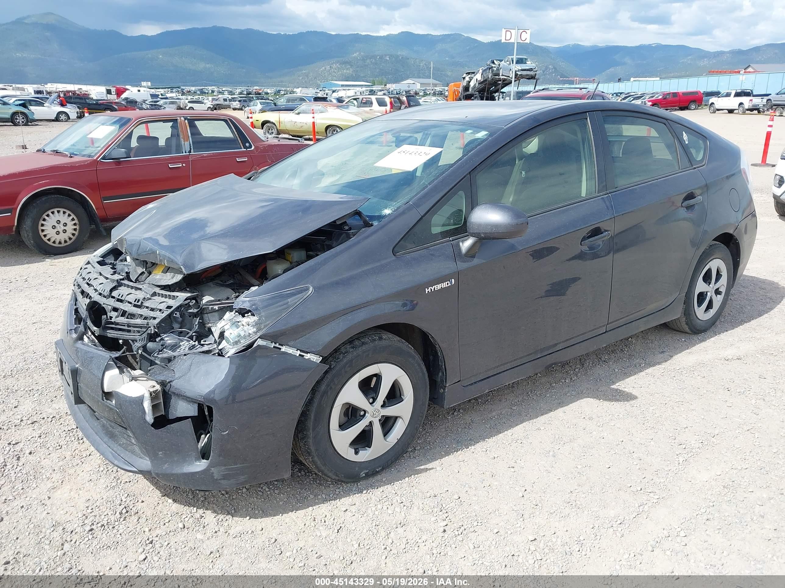 2012 Toyota Prius Three Gray vin: JTDKN3DU6C1519416