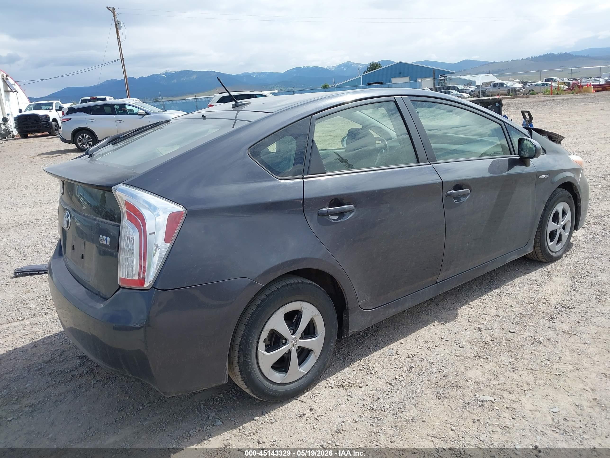 2012 Toyota Prius Three Gray vin: JTDKN3DU6C1519416