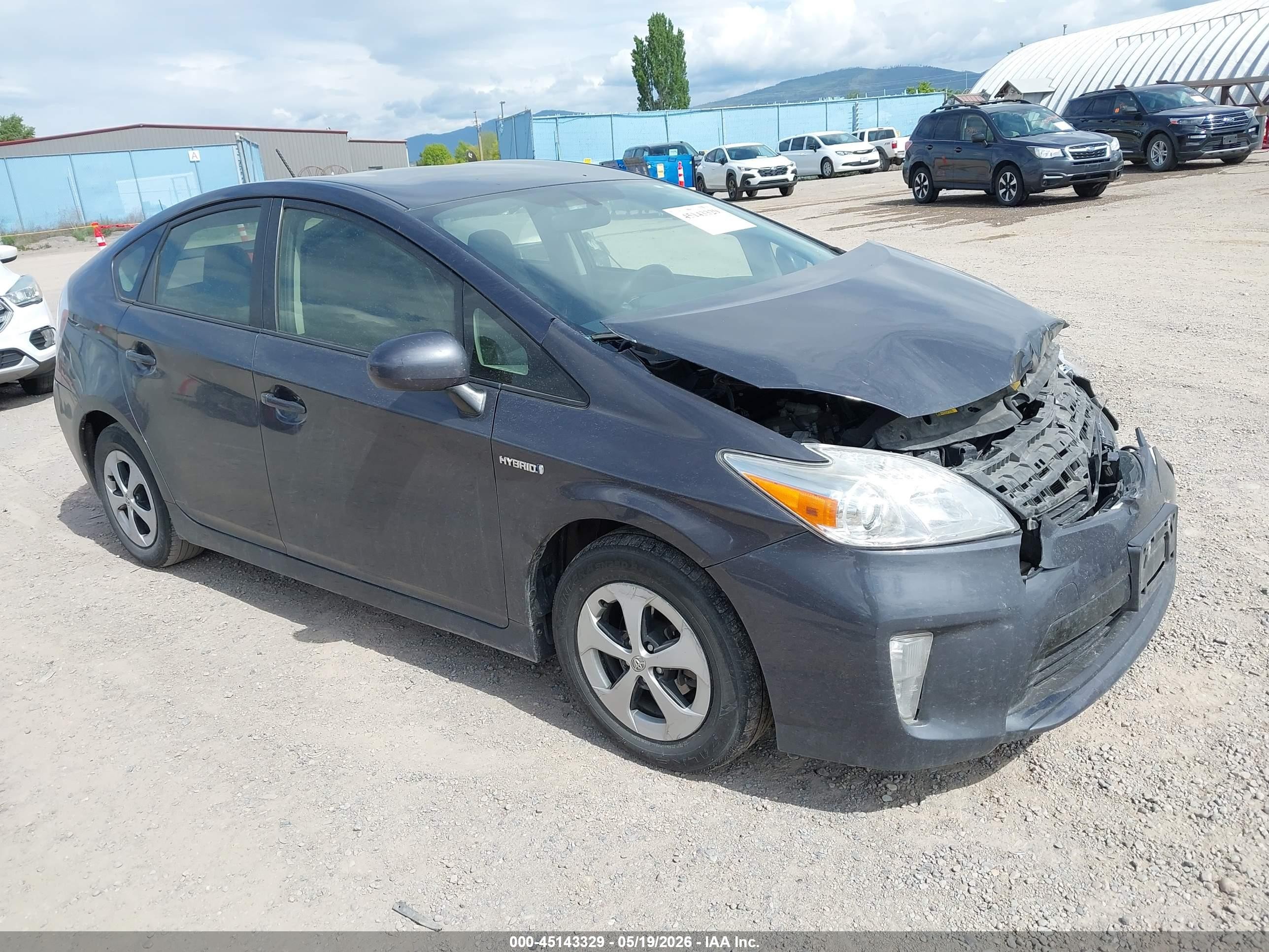 2012 Toyota Prius Three Gray vin: JTDKN3DU6C1519416
