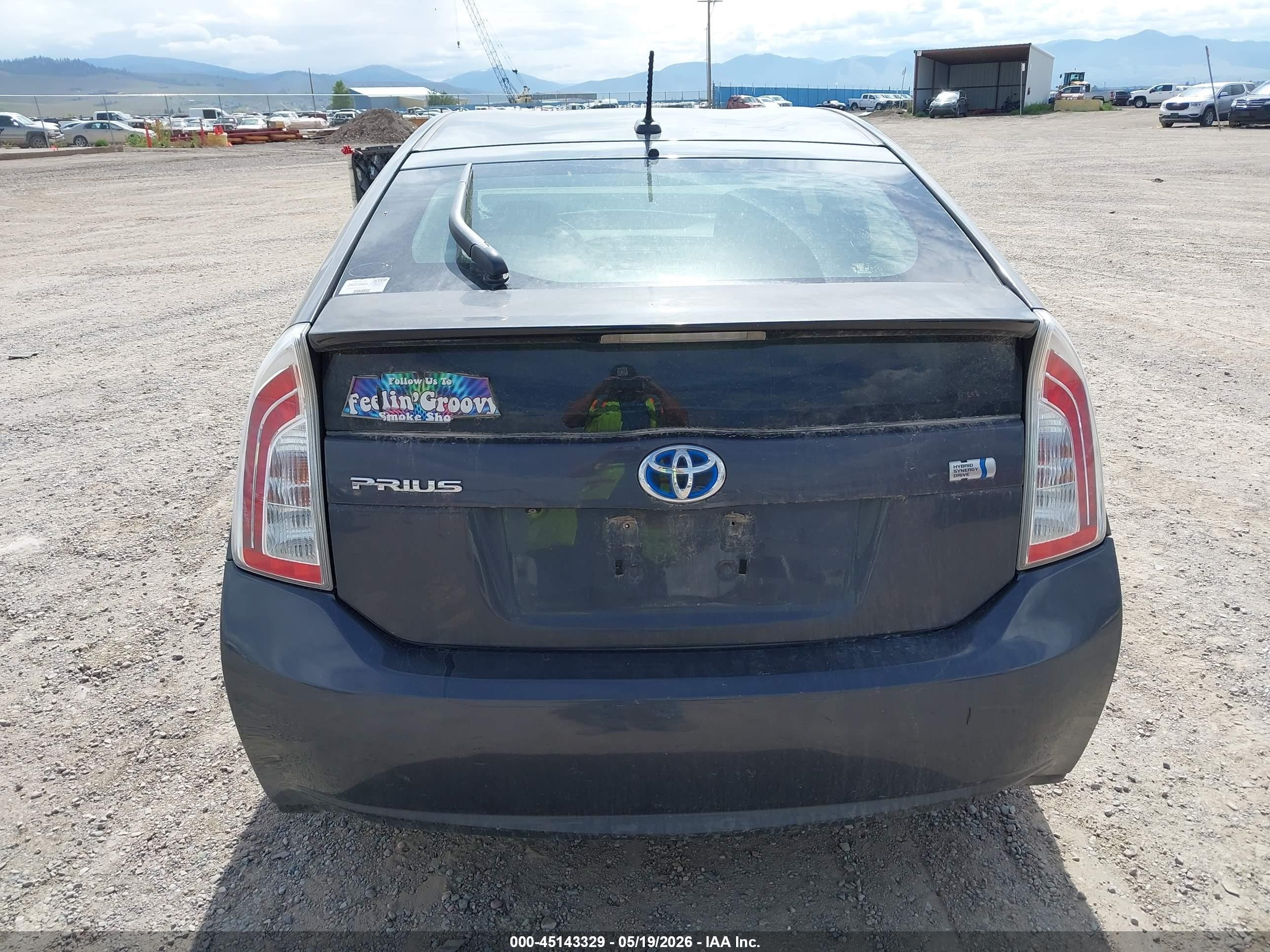 2012 Toyota Prius Three Gray vin: JTDKN3DU6C1519416