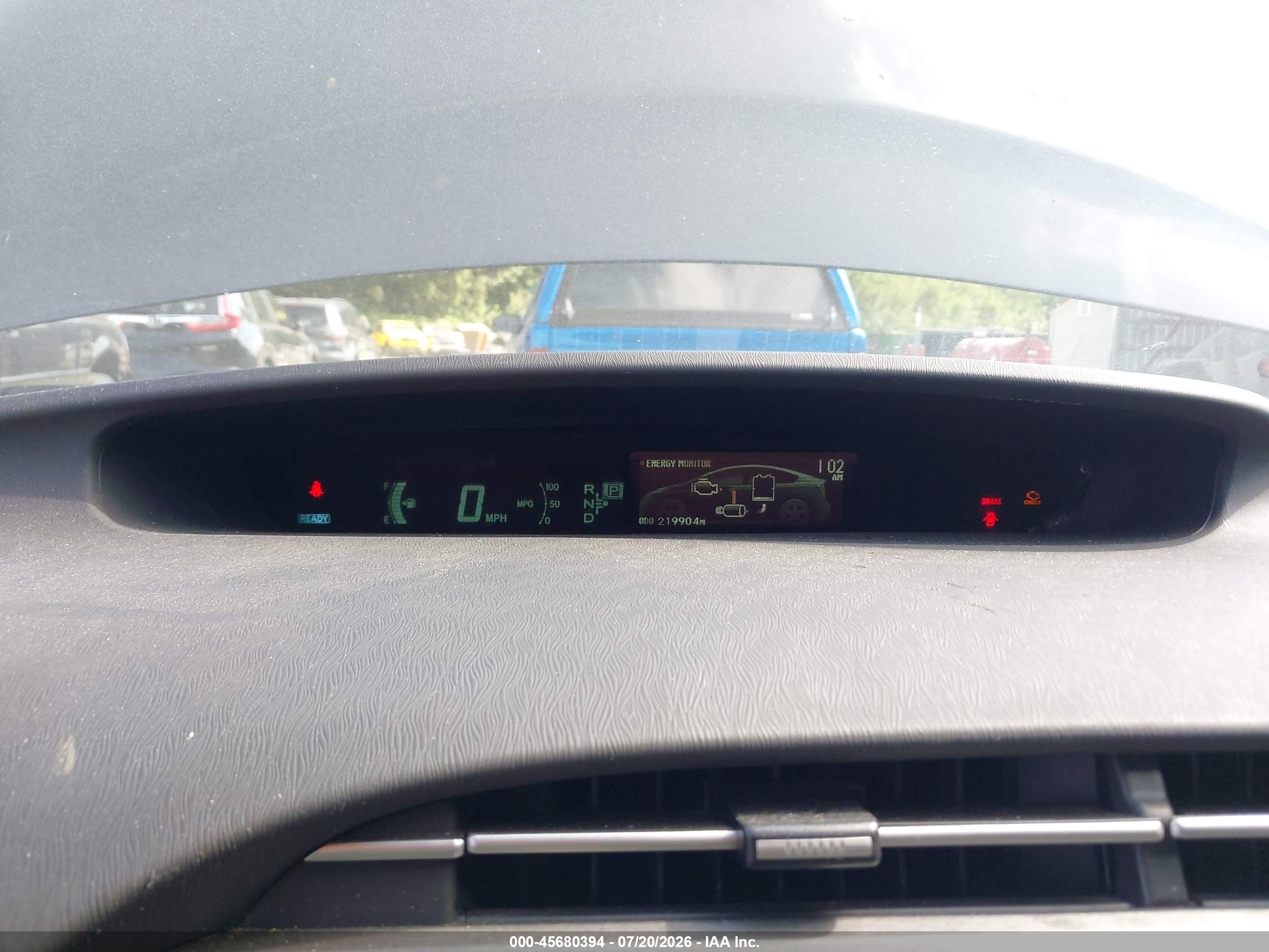 2012 Toyota Prius Two Blue vin: JTDKN3DU6C1525300
