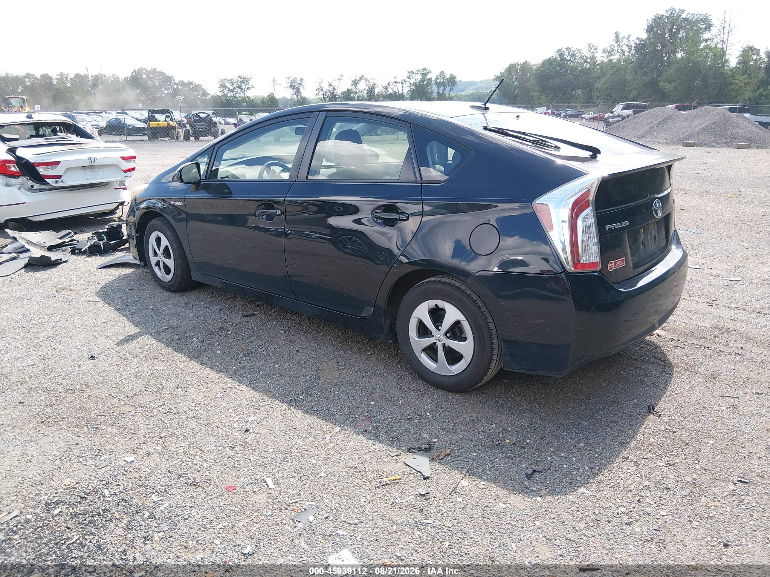 2012 Toyota Prius Three Black vin: JTDKN3DU6C1526432