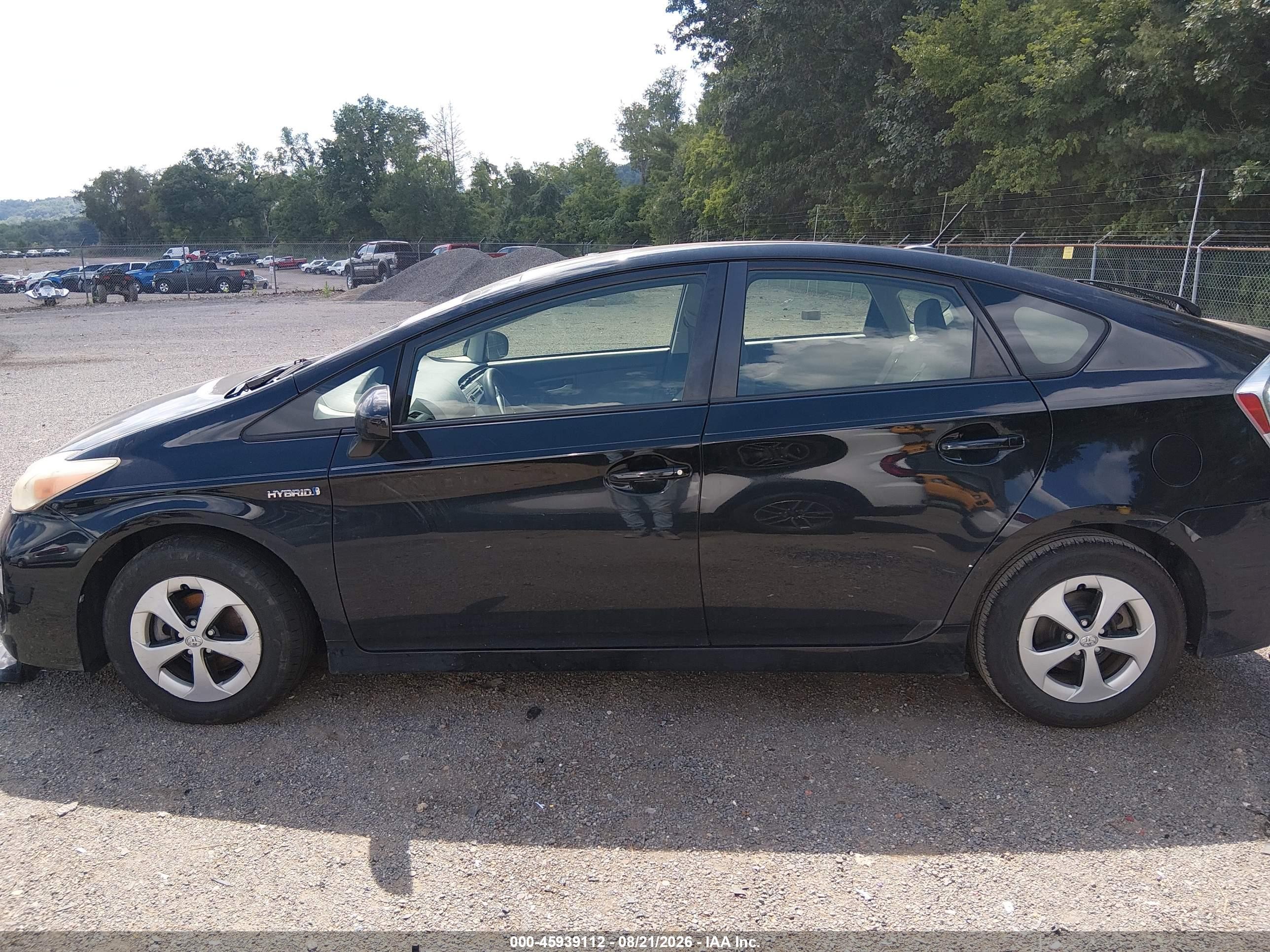 2012 Toyota Prius Three Black vin: JTDKN3DU6C1526432