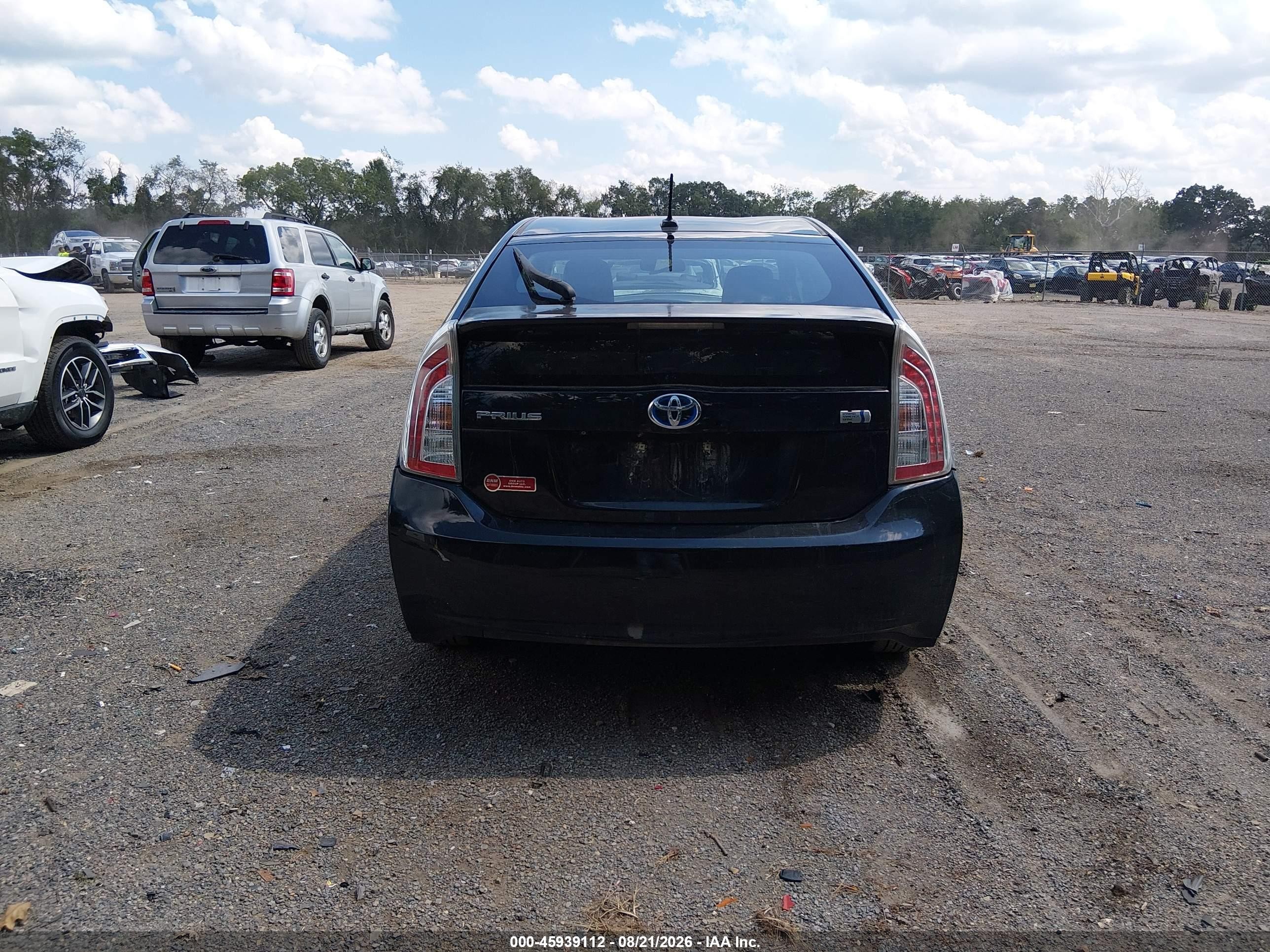 2012 Toyota Prius Three Black vin: JTDKN3DU6C1526432