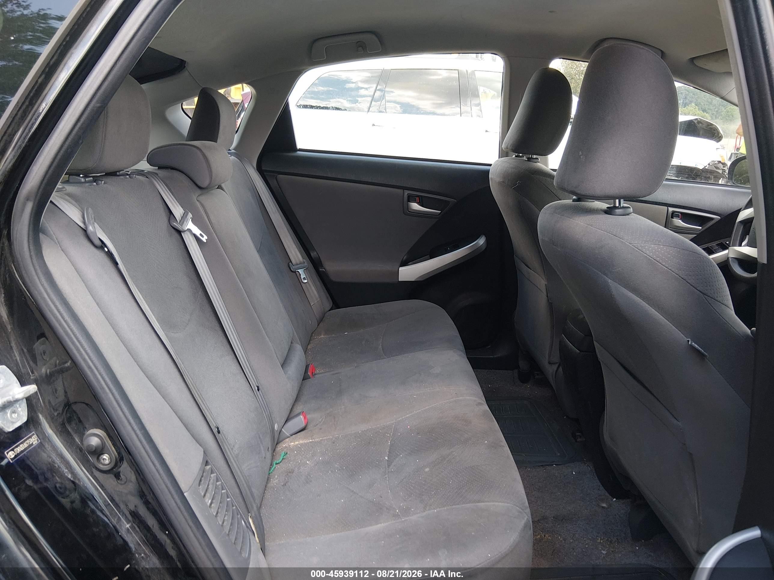 2012 Toyota Prius Three Black vin: JTDKN3DU6C1526432