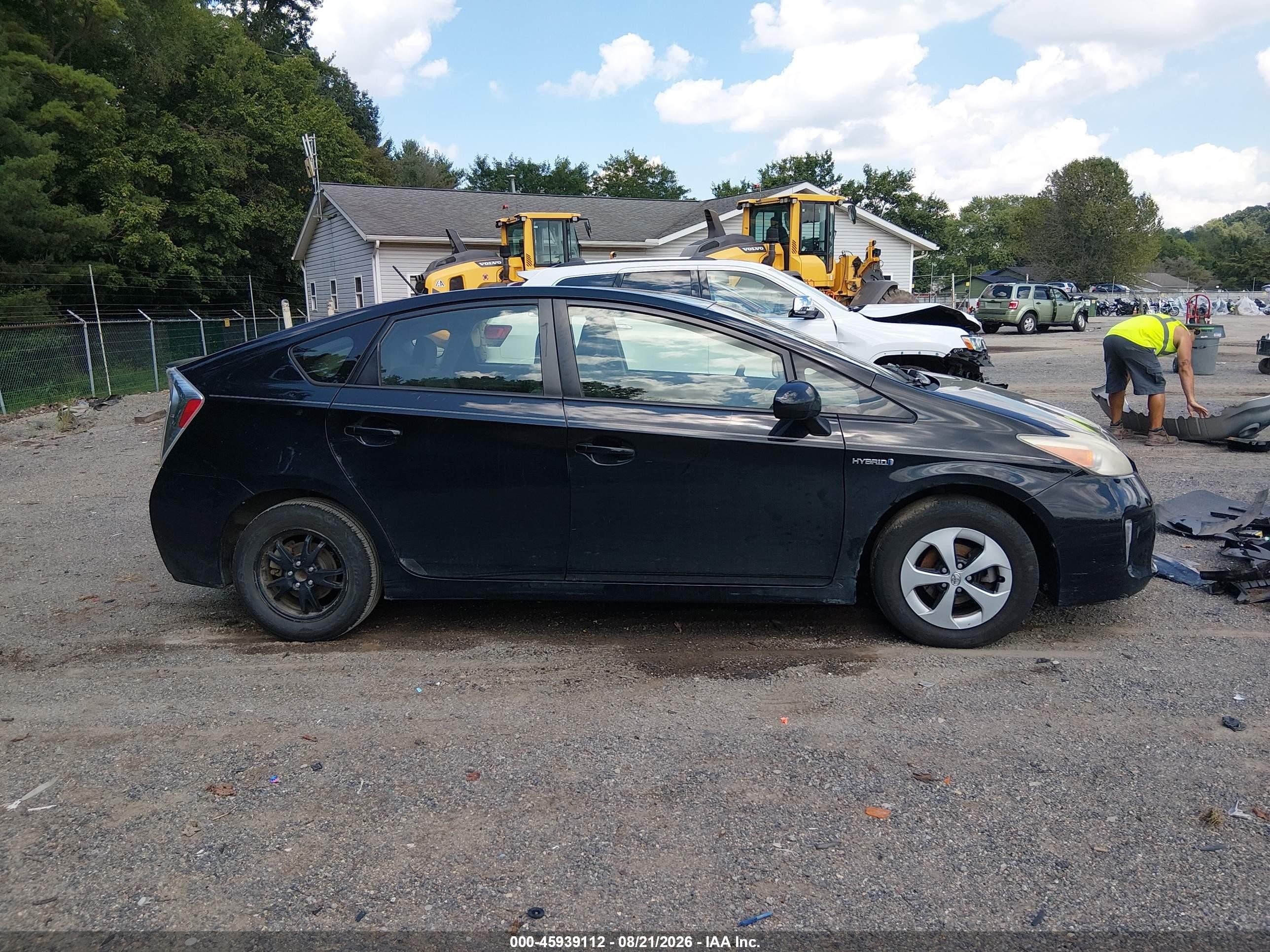 2012 Toyota Prius Three Black vin: JTDKN3DU6C1526432
