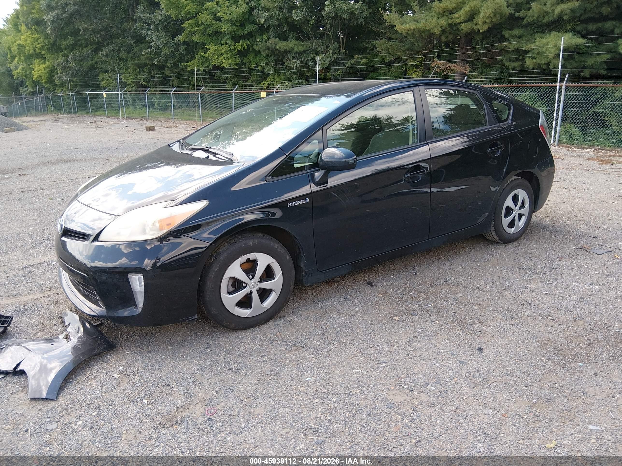 2012 Toyota Prius Three Black vin: JTDKN3DU6C1526432