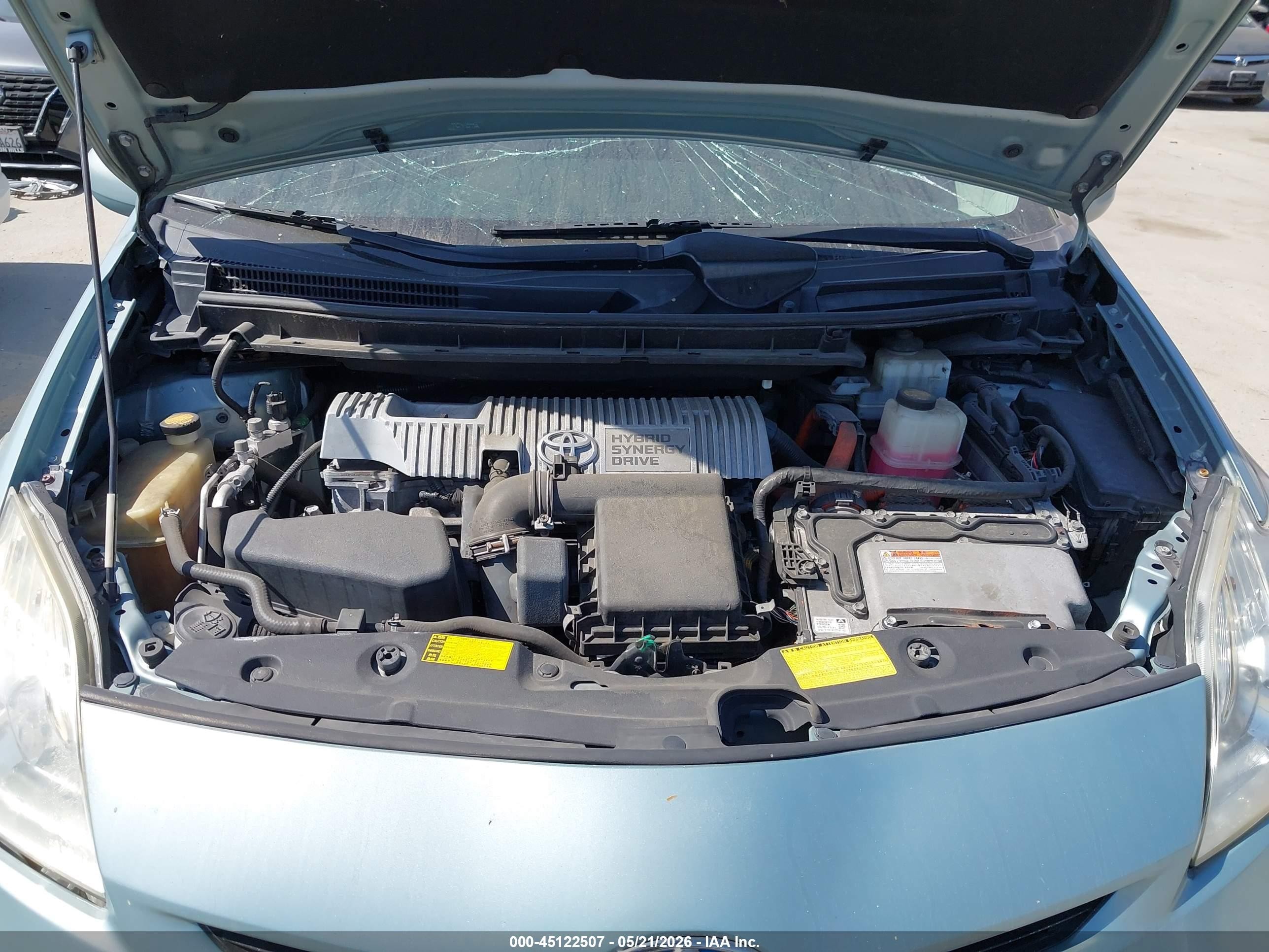 2012 Toyota Prius Two Light Blue vin: JTDKN3DU6C1527306