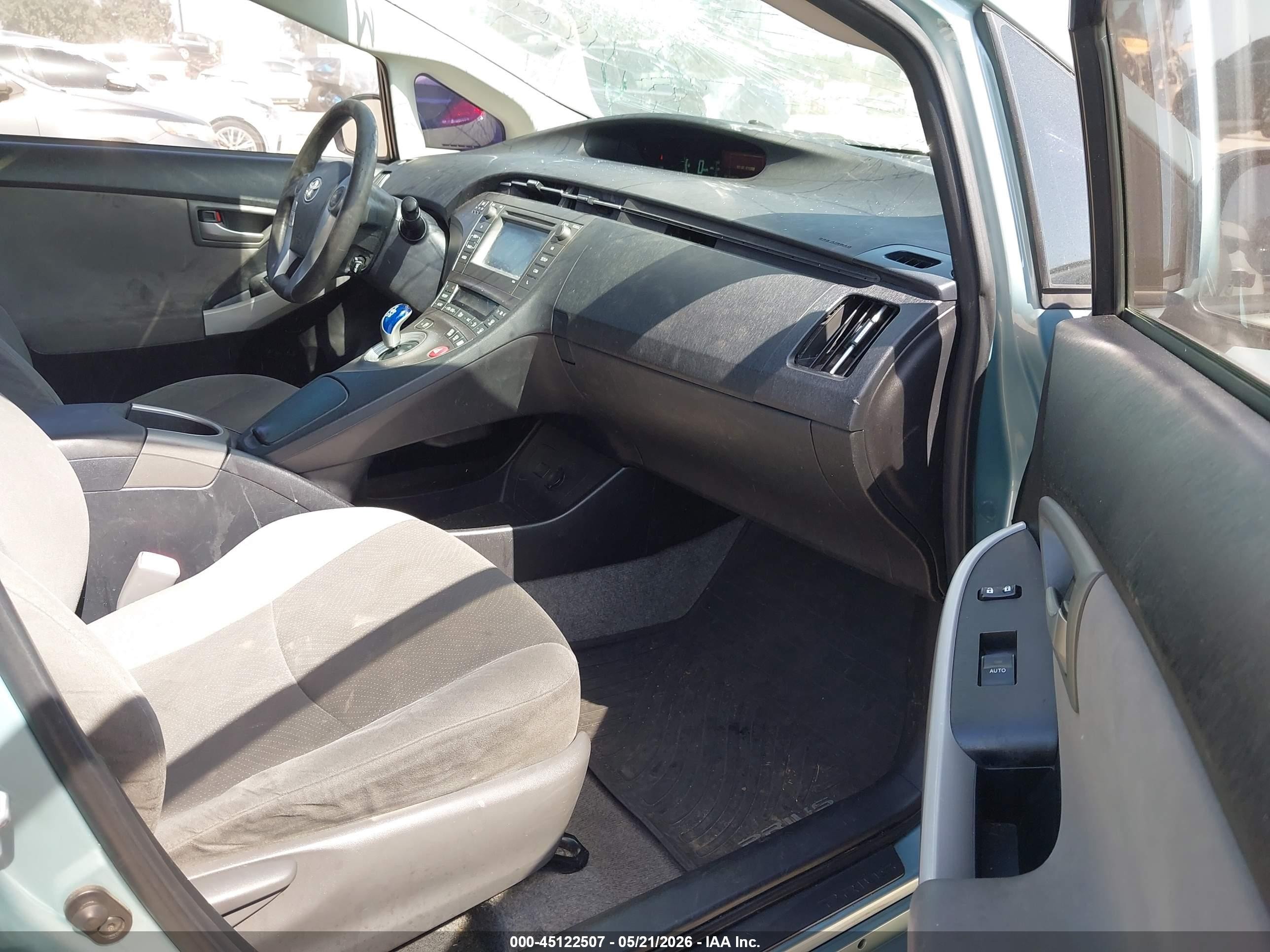 2012 Toyota Prius Two Light Blue vin: JTDKN3DU6C1527306