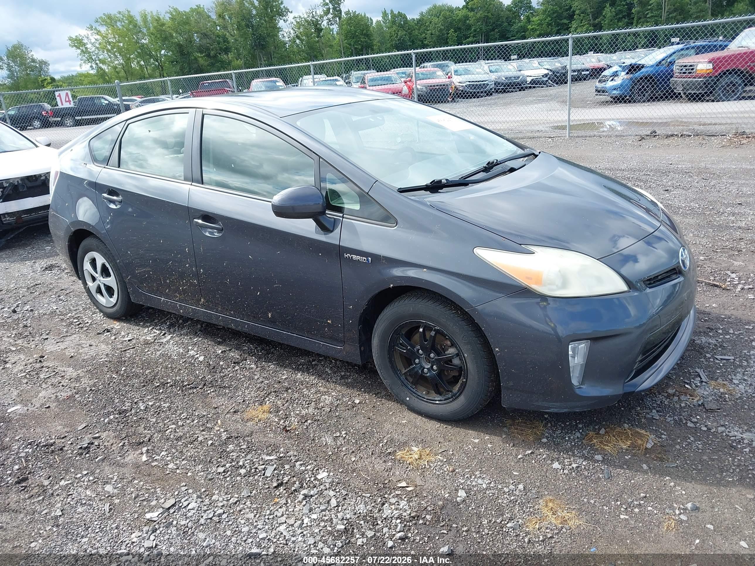2012 Toyota Prius Two Gray vin: JTDKN3DU6C1528990